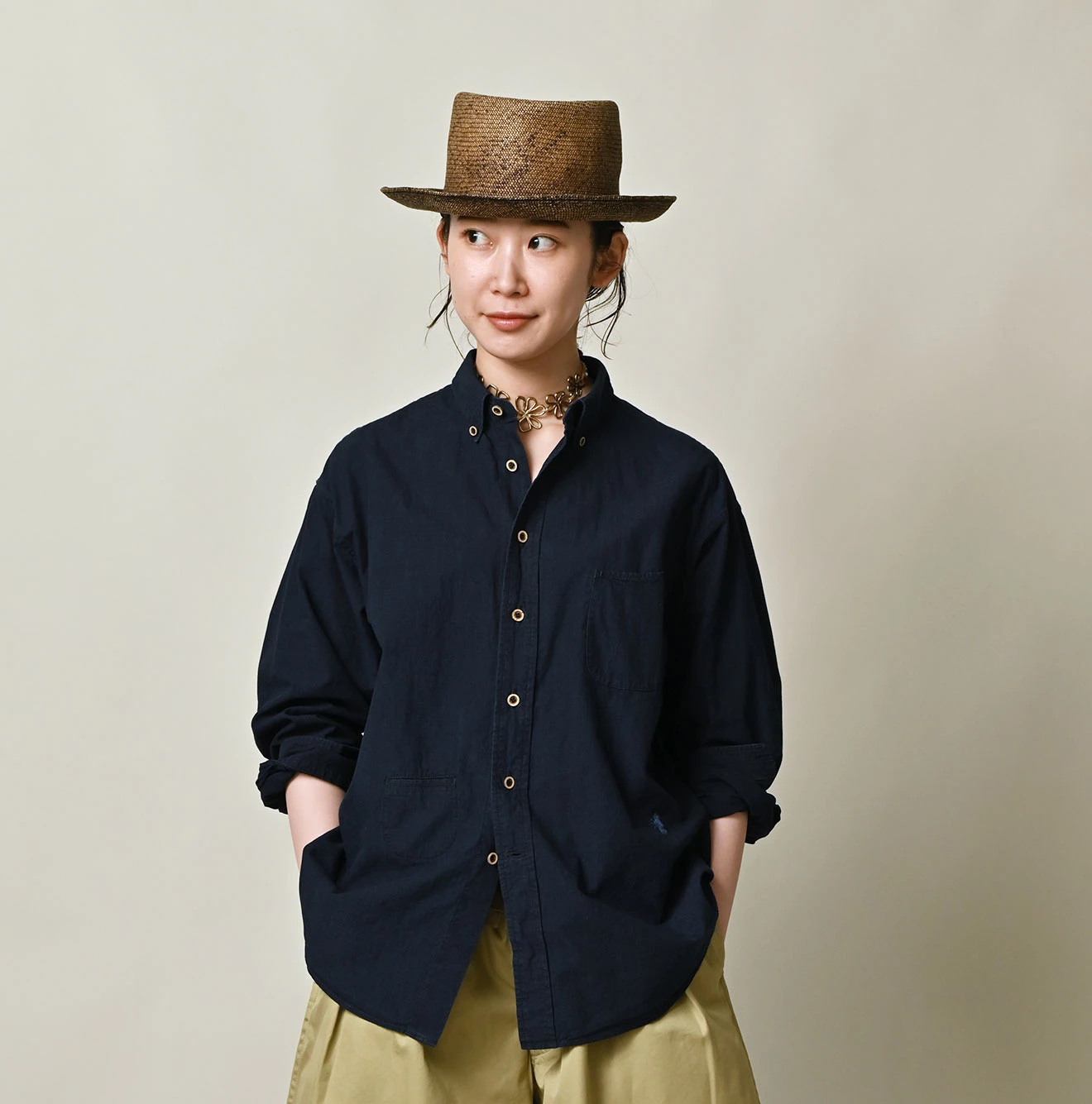 45R(フォーティファイブアール) |バチストの908オーシャンシャツ（インディゴ）