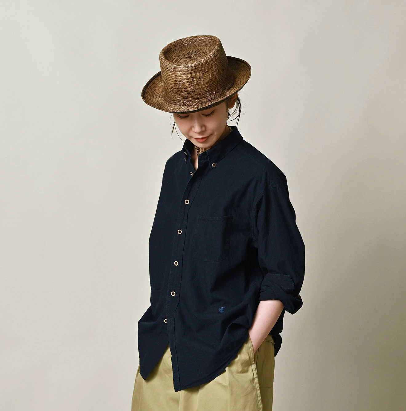 45R(フォーティファイブアール) |バチストの908オーシャンシャツ（インディゴ）