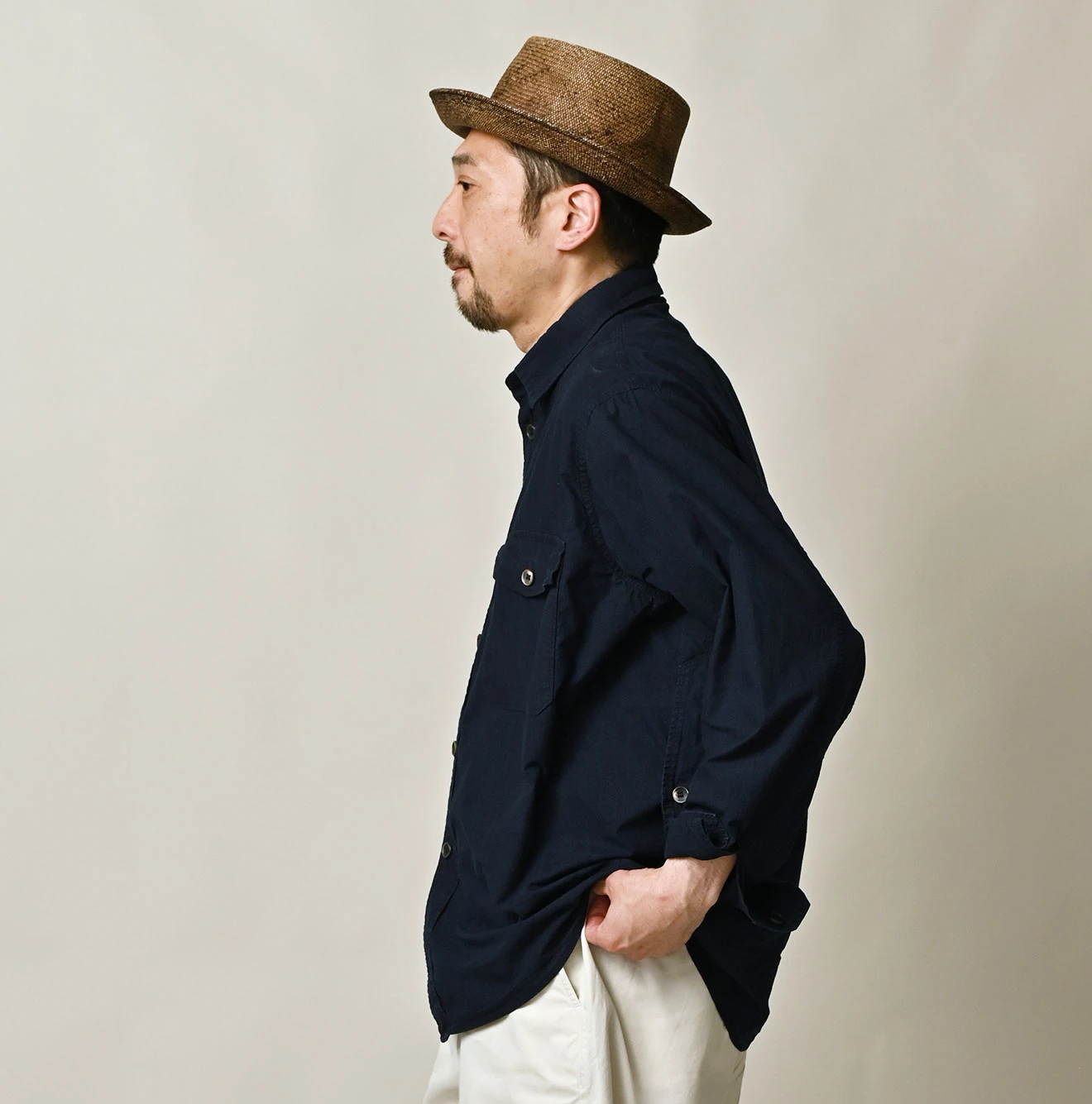 45R(フォーティファイブアール) |バチストの908クルーズシャツ（インディゴ）