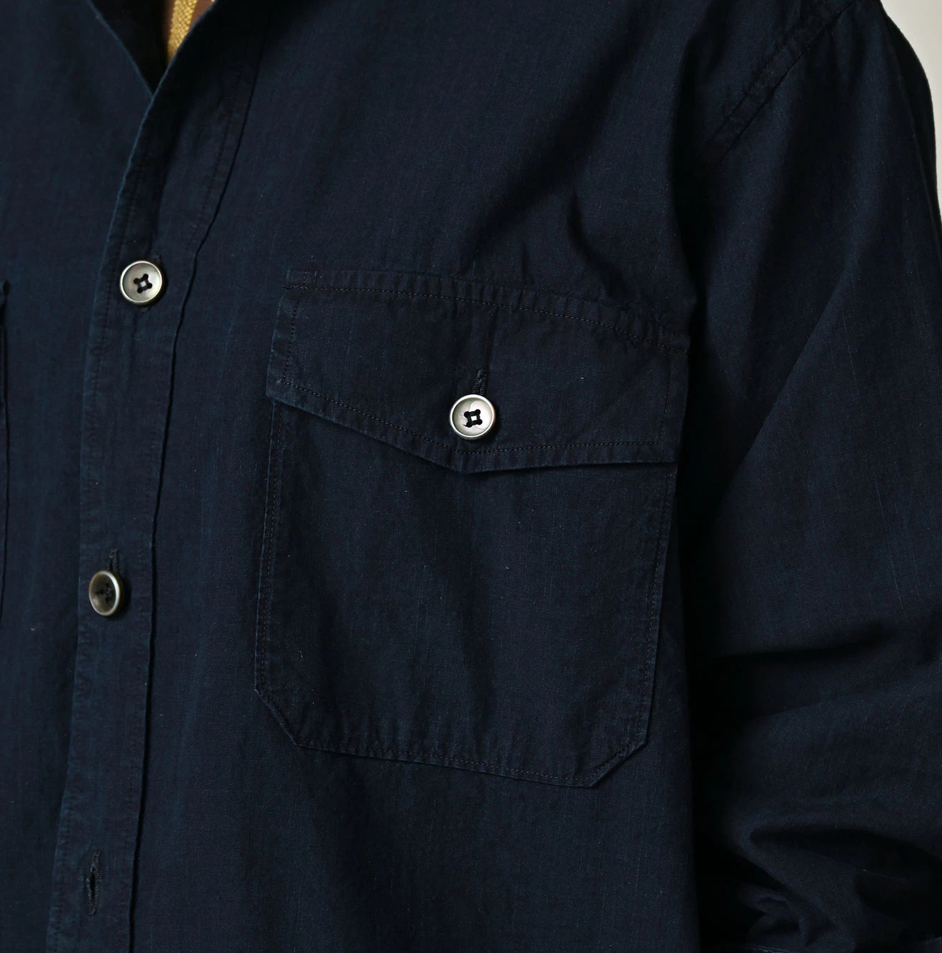 45R(フォーティファイブアール) |バチストの908クルーズシャツ（インディゴ）