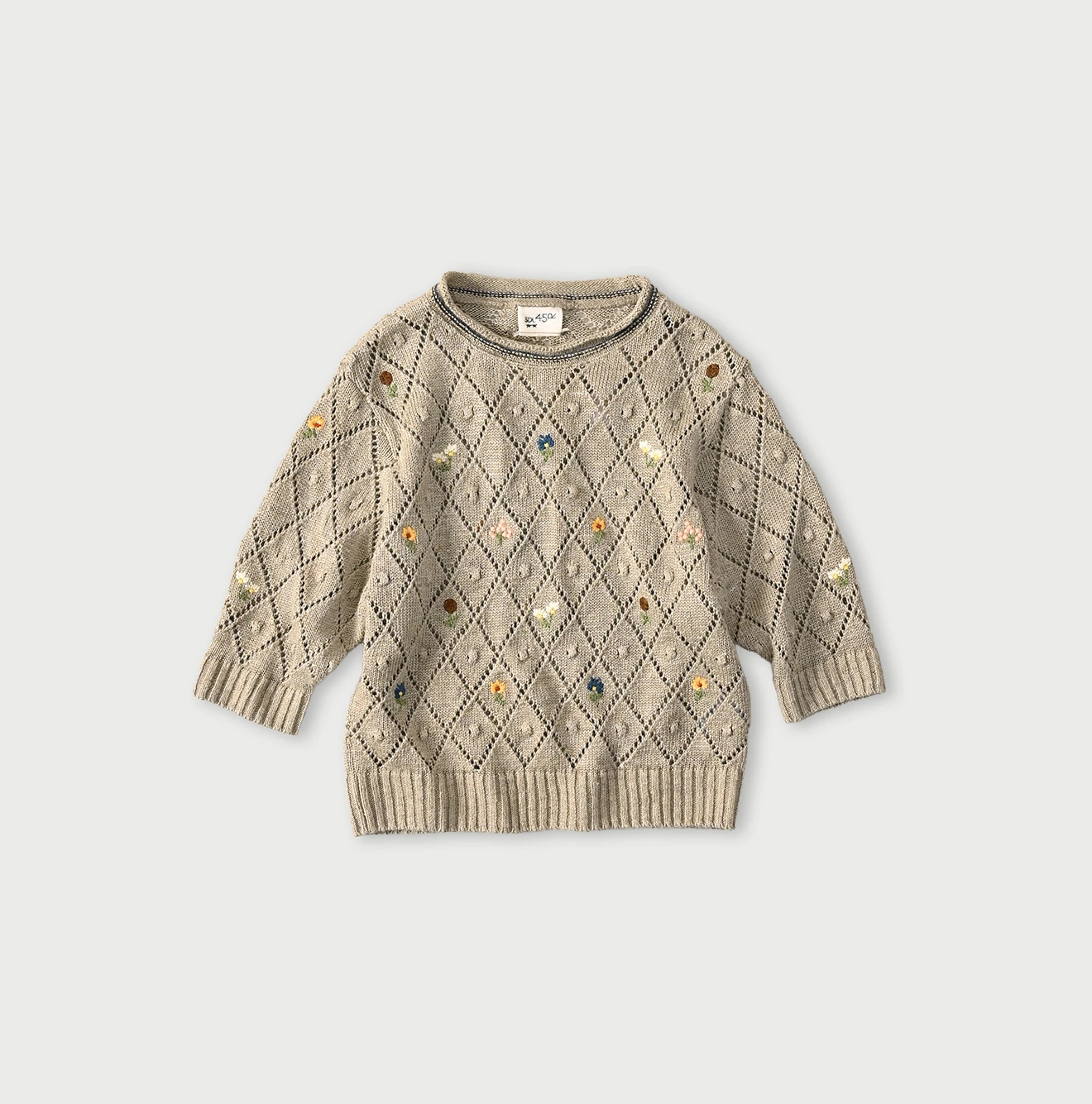 45R(フォーティファイブアール) |リネンヒッピーフラワーのパフセーター