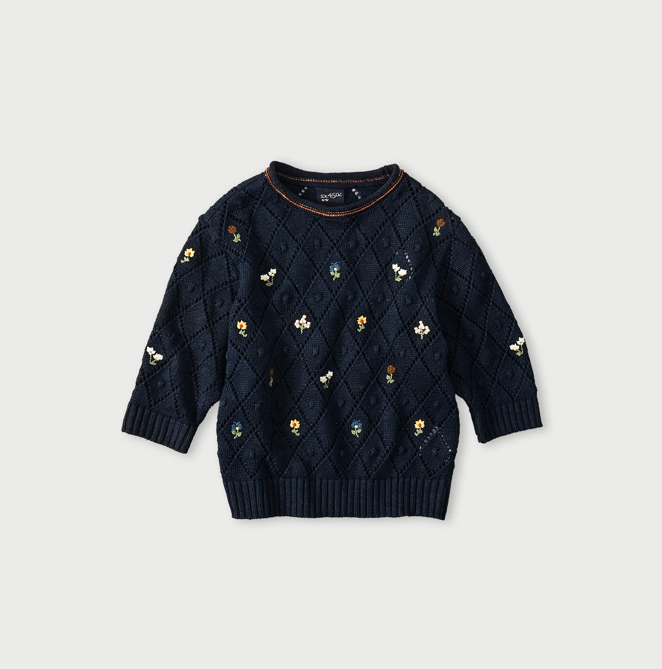 45R(フォーティファイブアール) |リネンヒッピーフラワーのパフセーター