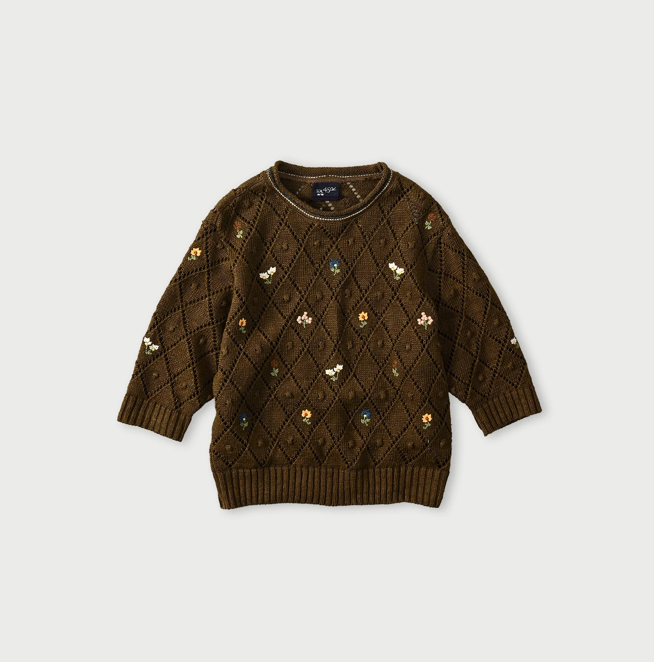 45R(フォーティファイブアール) |リネンヒッピーフラワーのパフセーター