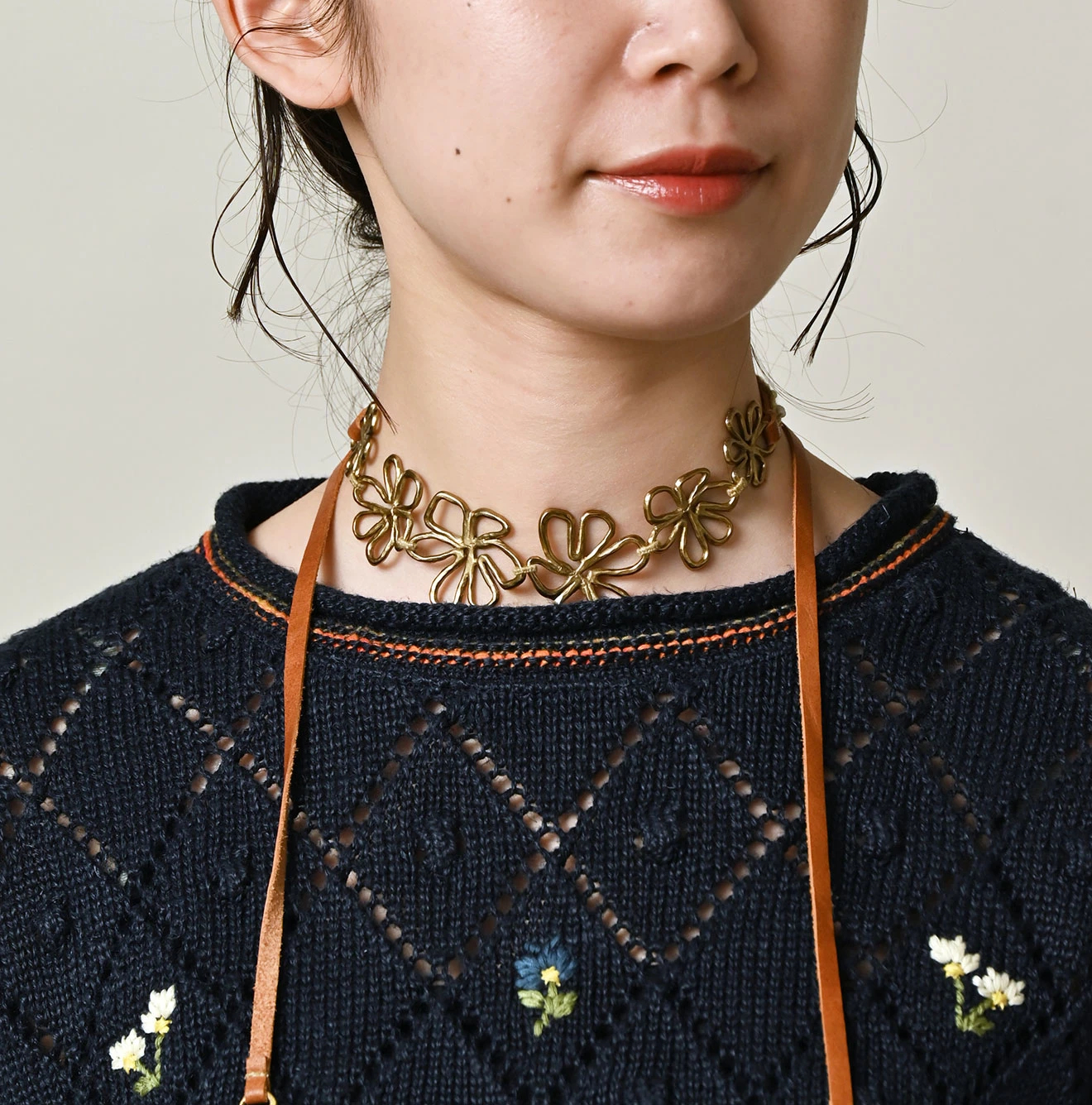 45R(フォーティファイブアール) |リネンヒッピーフラワーのパフセーター