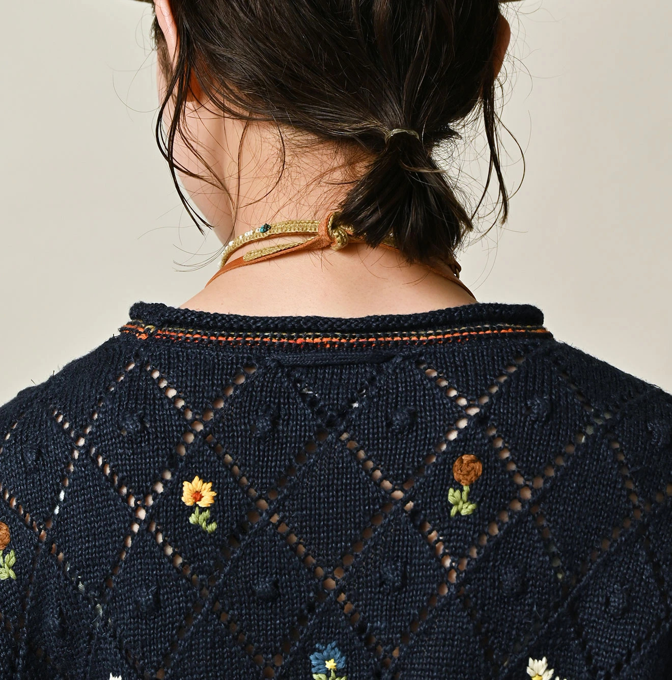 45R(フォーティファイブアール) |リネンヒッピーフラワーのパフセーター