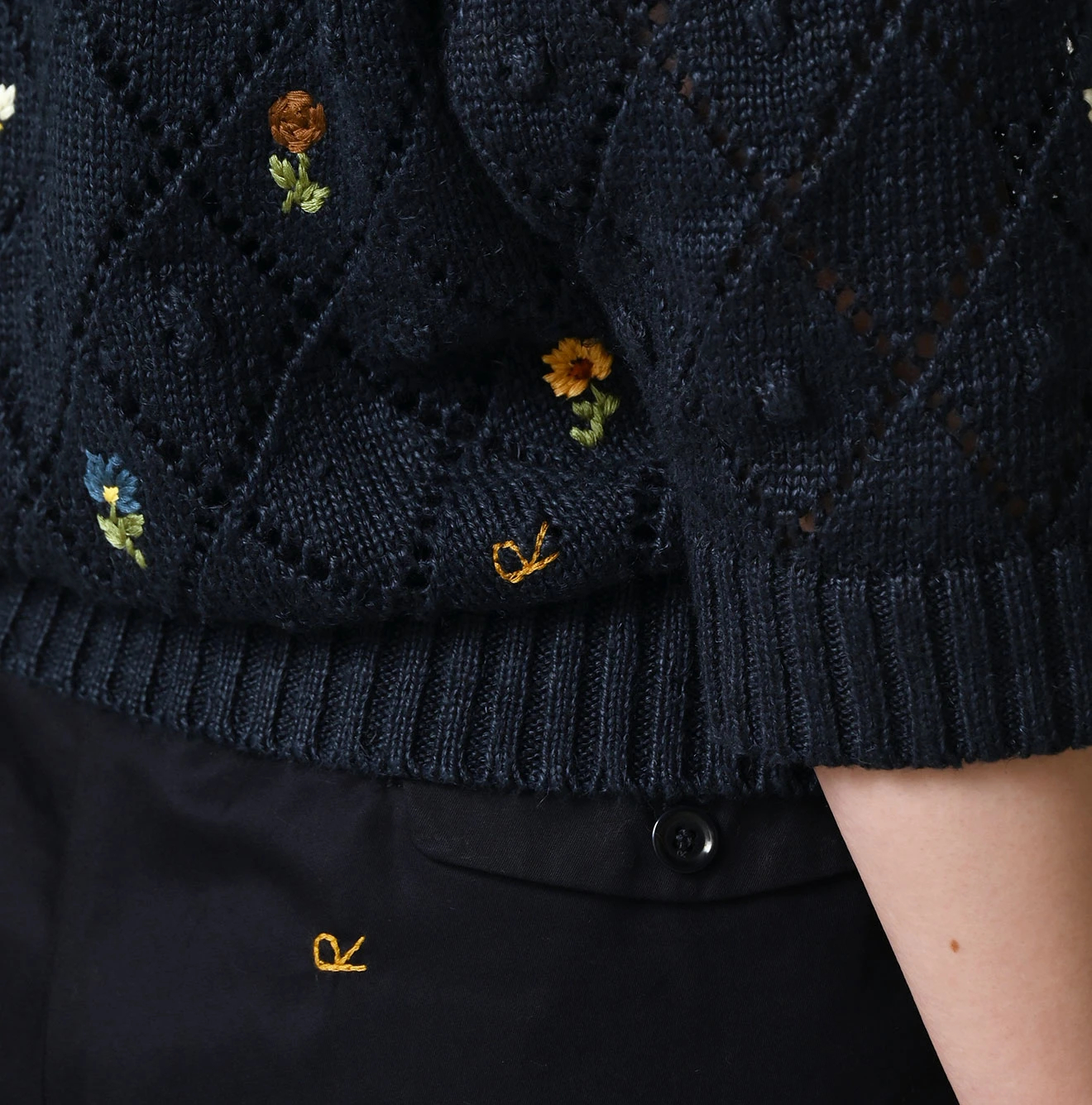 45R(フォーティファイブアール) |リネンヒッピーフラワーのパフセーター