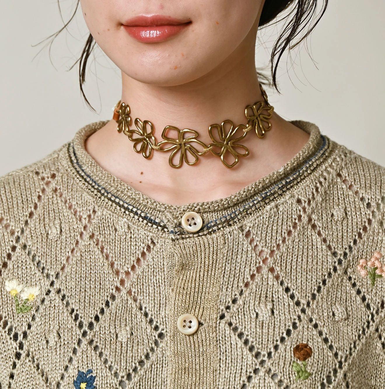 45R(フォーティファイブアール) |リネンヒッピーフラワーのボレロ