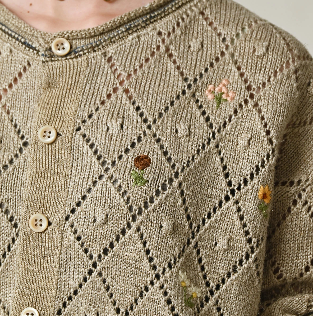 45R(フォーティファイブアール) |リネンヒッピーフラワーのボレロ