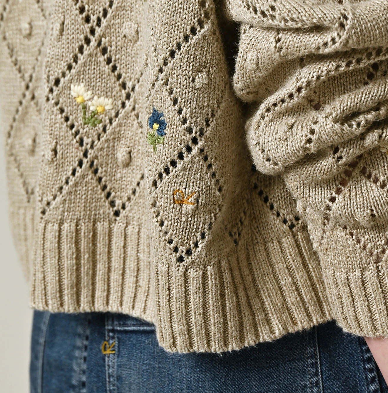 45R(フォーティファイブアール) |リネンヒッピーフラワーのボレロ