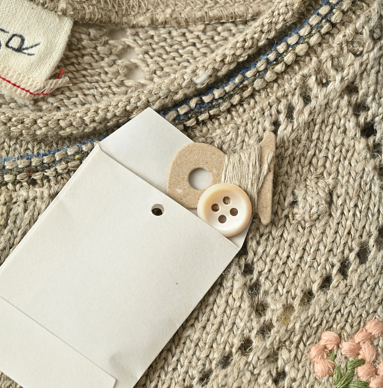 45R(フォーティファイブアール) |リネンヒッピーフラワーのボレロ