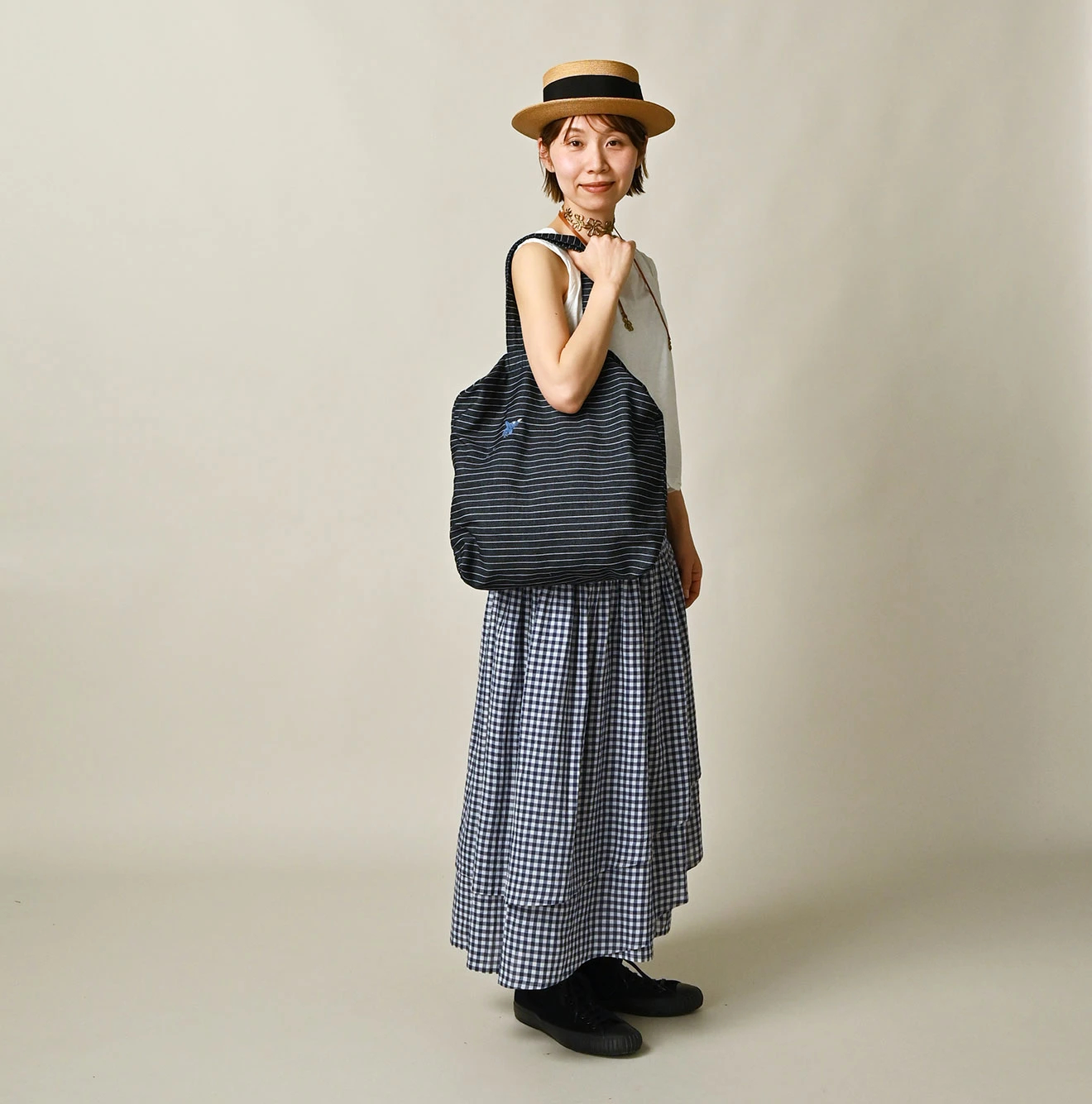 45R(フォーティファイブアール) |ONEONE 宝物の45星トート（インディゴ・中）