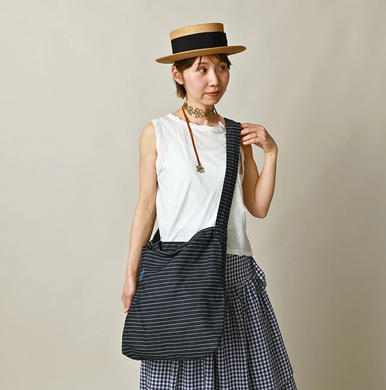 45R(フォーティファイブアール) |ONEONE 宝物の45星トート（インディゴ・中）