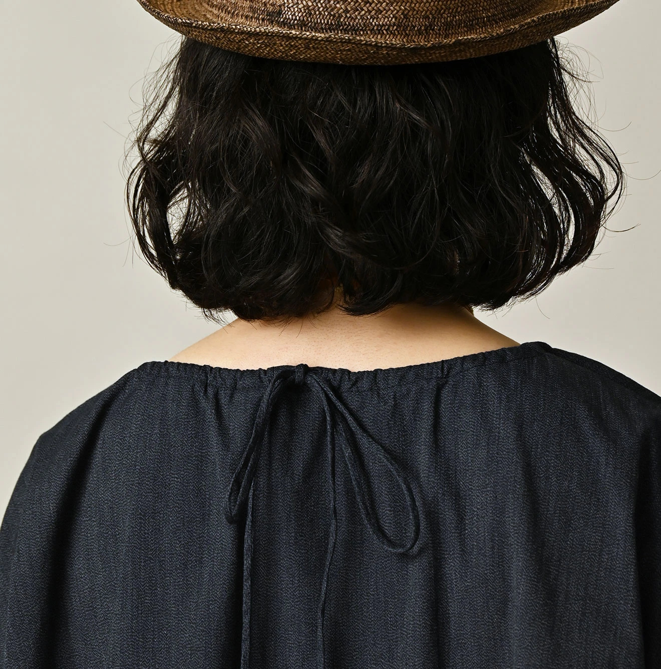 45R(フォーティファイブアール) |ONEONE 宝物のギャザーブラウス（インディゴ）