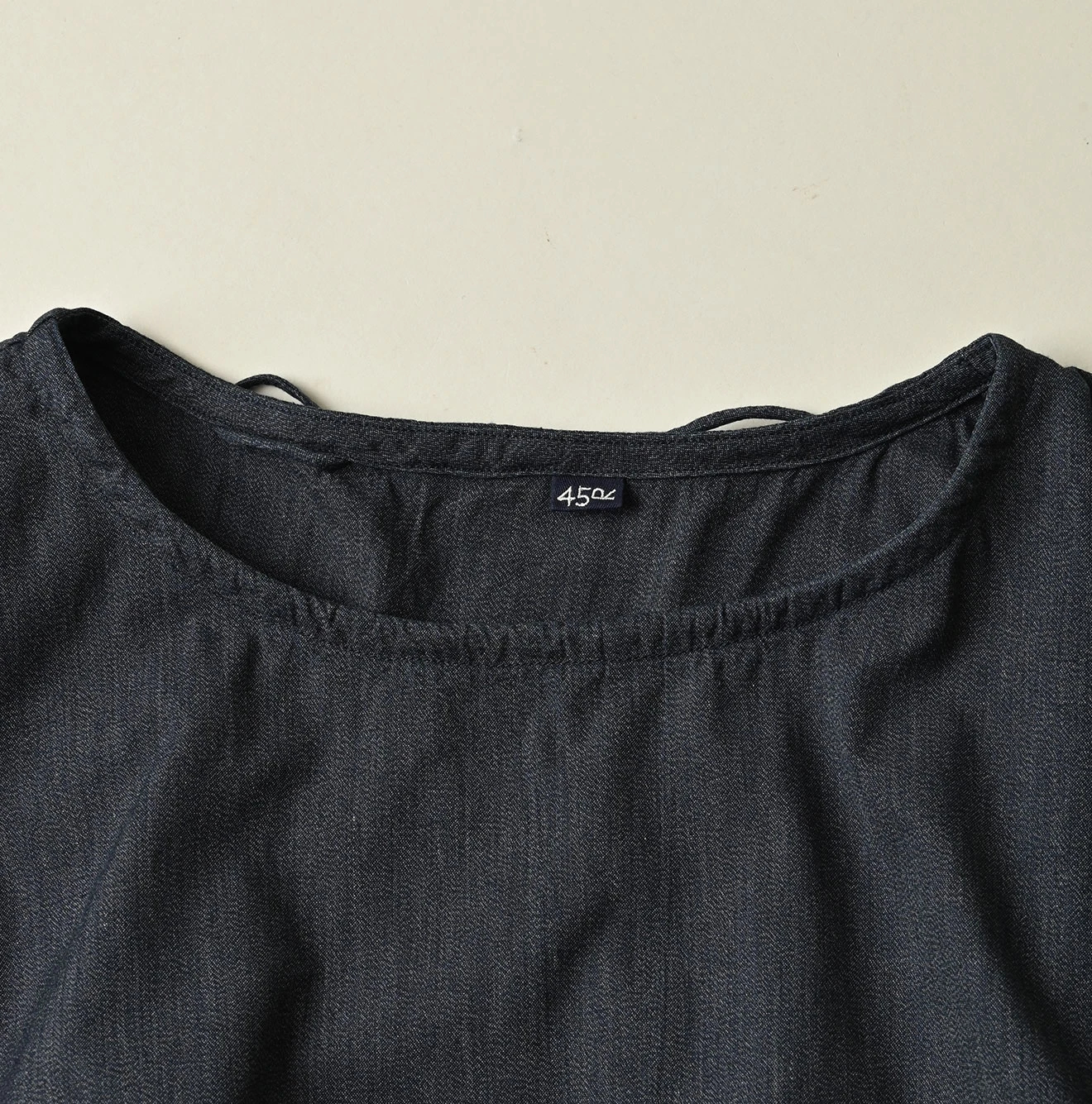 45R(フォーティファイブアール) |ONEONE 宝物のギャザーブラウス（インディゴ）