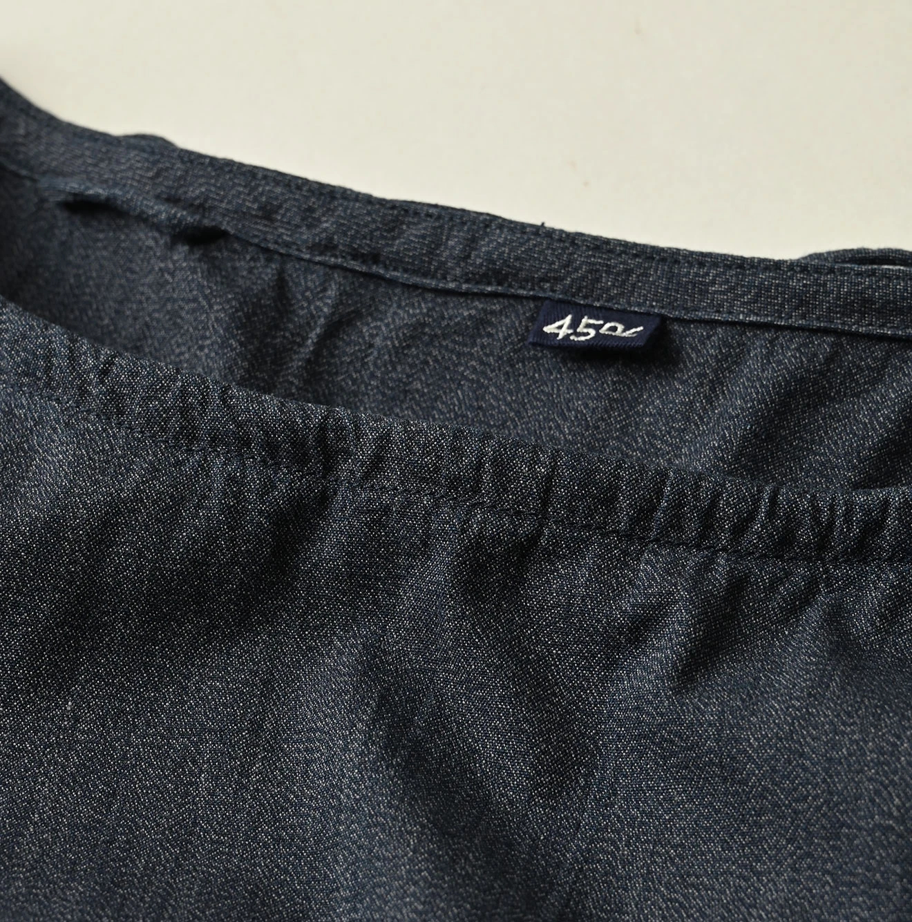 45R(フォーティファイブアール) |ONEONE 宝物のギャザーブラウス（インディゴ）