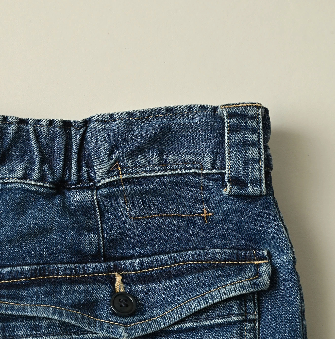 45R(フォーティファイブアール) |麦比古ストレッチデニムのペンシルスカート（重）