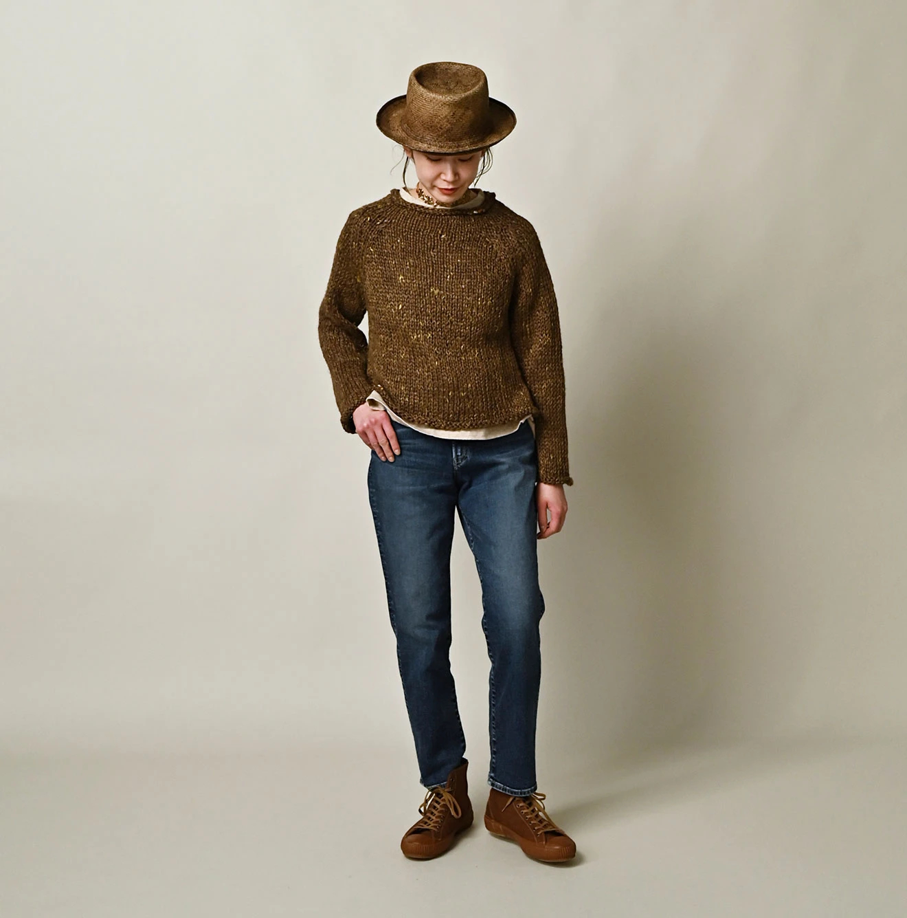 45R(フォーティファイブアール) |麦比古ストレッチデニムのサブリナ5（重）