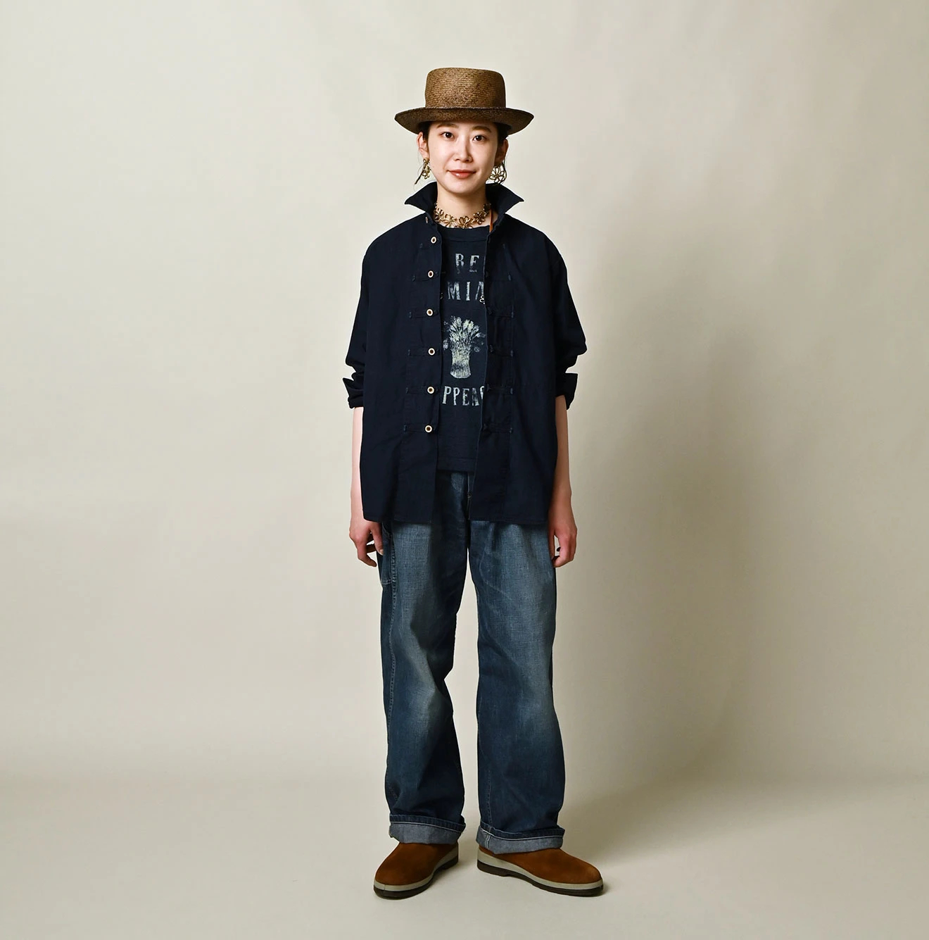 45R(フォーティファイブアール) |バチストの908 8ノットシャツ（インディゴ）