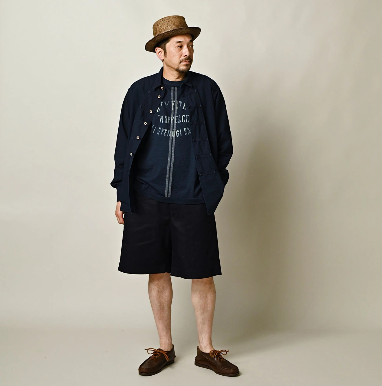 45R(フォーティファイブアール) |バチストの908 8ノットシャツ（インディゴ）