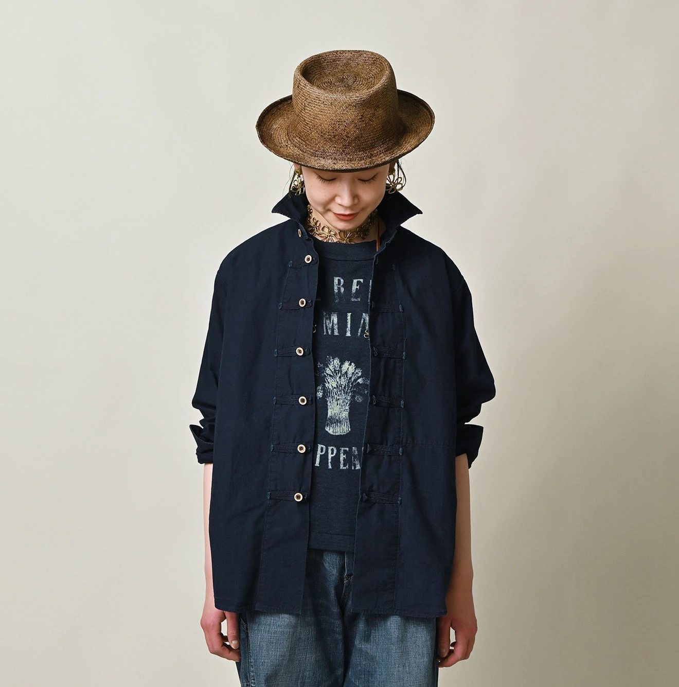 45R(フォーティファイブアール) |バチストの908 8ノットシャツ（インディゴ）