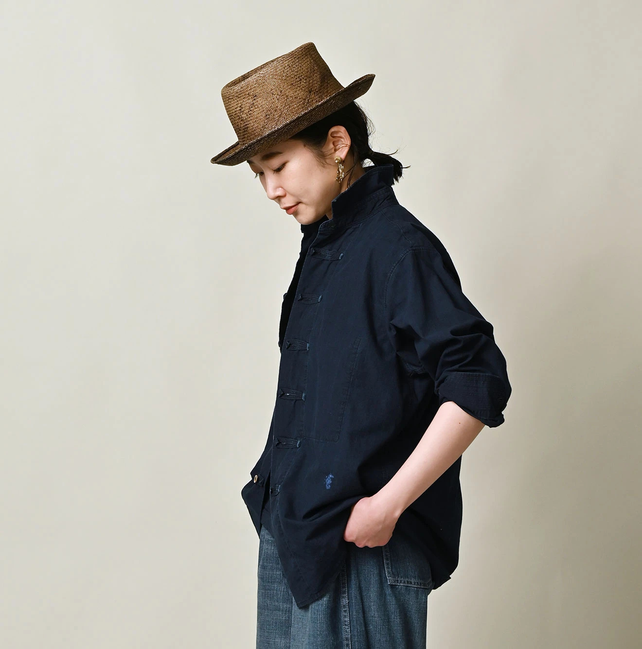 45R(フォーティファイブアール) |バチストの908 8ノットシャツ（インディゴ）