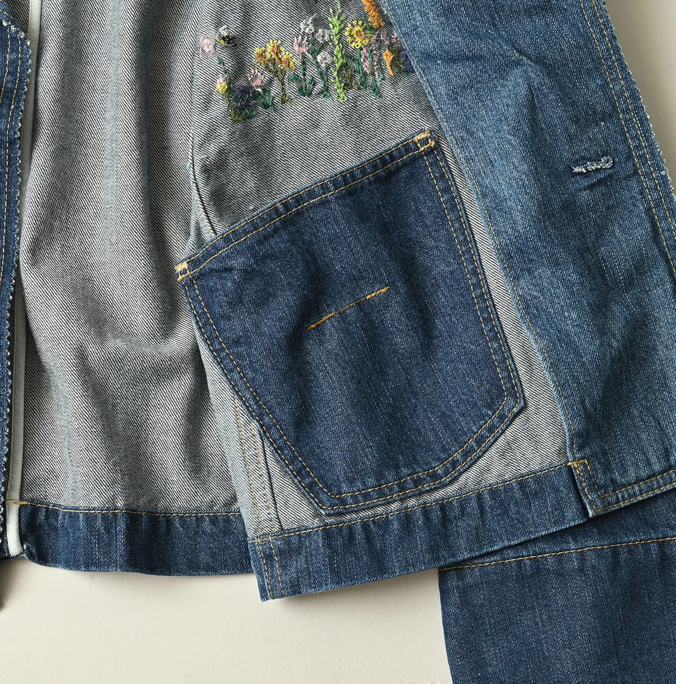 45R(フォーティファイブアール) |ヒッピーパッチワークのレフアジャケット（重）