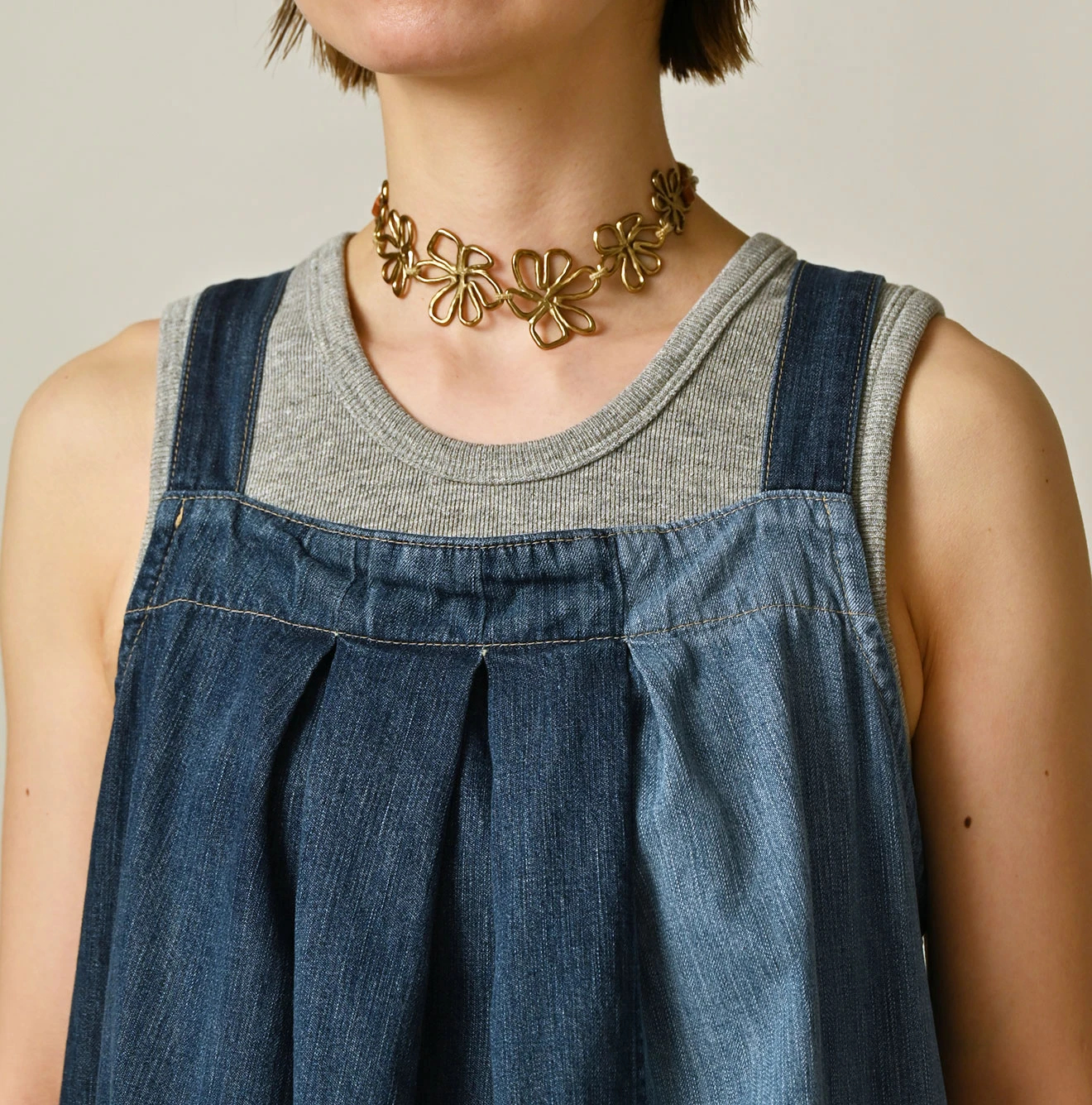 45R(フォーティファイブアール) |ヒッピーパッチワークのタックタックドレス（重）