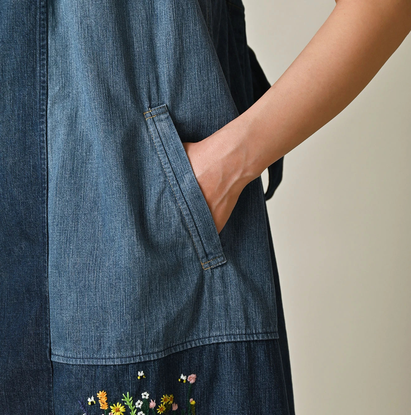 45R(フォーティファイブアール) |ヒッピーパッチワークのタックタックドレス（重）