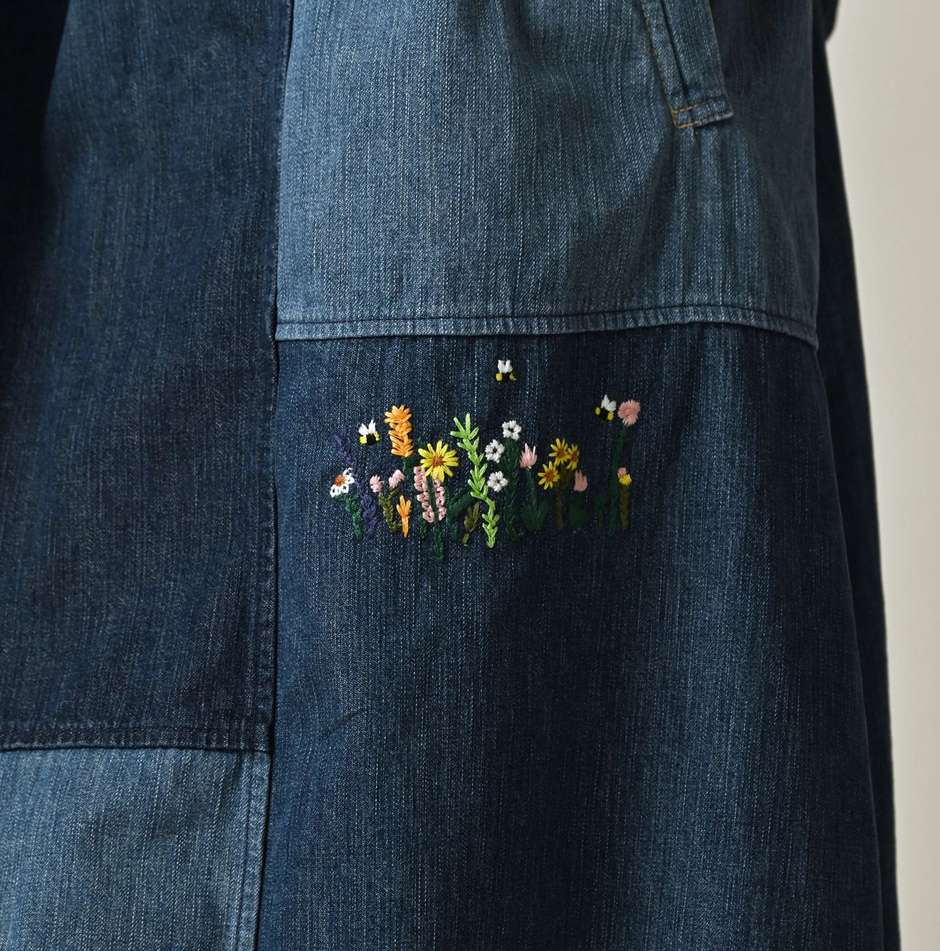 45R(フォーティファイブアール) |ヒッピーパッチワークのタックタックドレス（重）