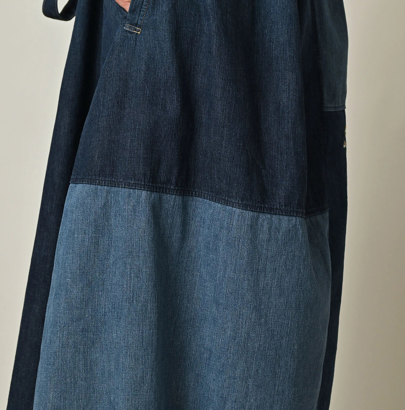 45R(フォーティファイブアール) |ヒッピーパッチワークのタックタックドレス（重）