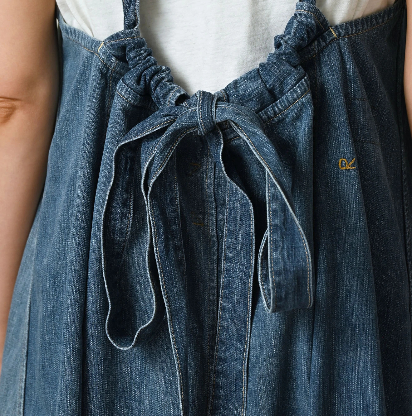 45R(フォーティファイブアール) |ヒッピーパッチワークのタックタックドレス（清）