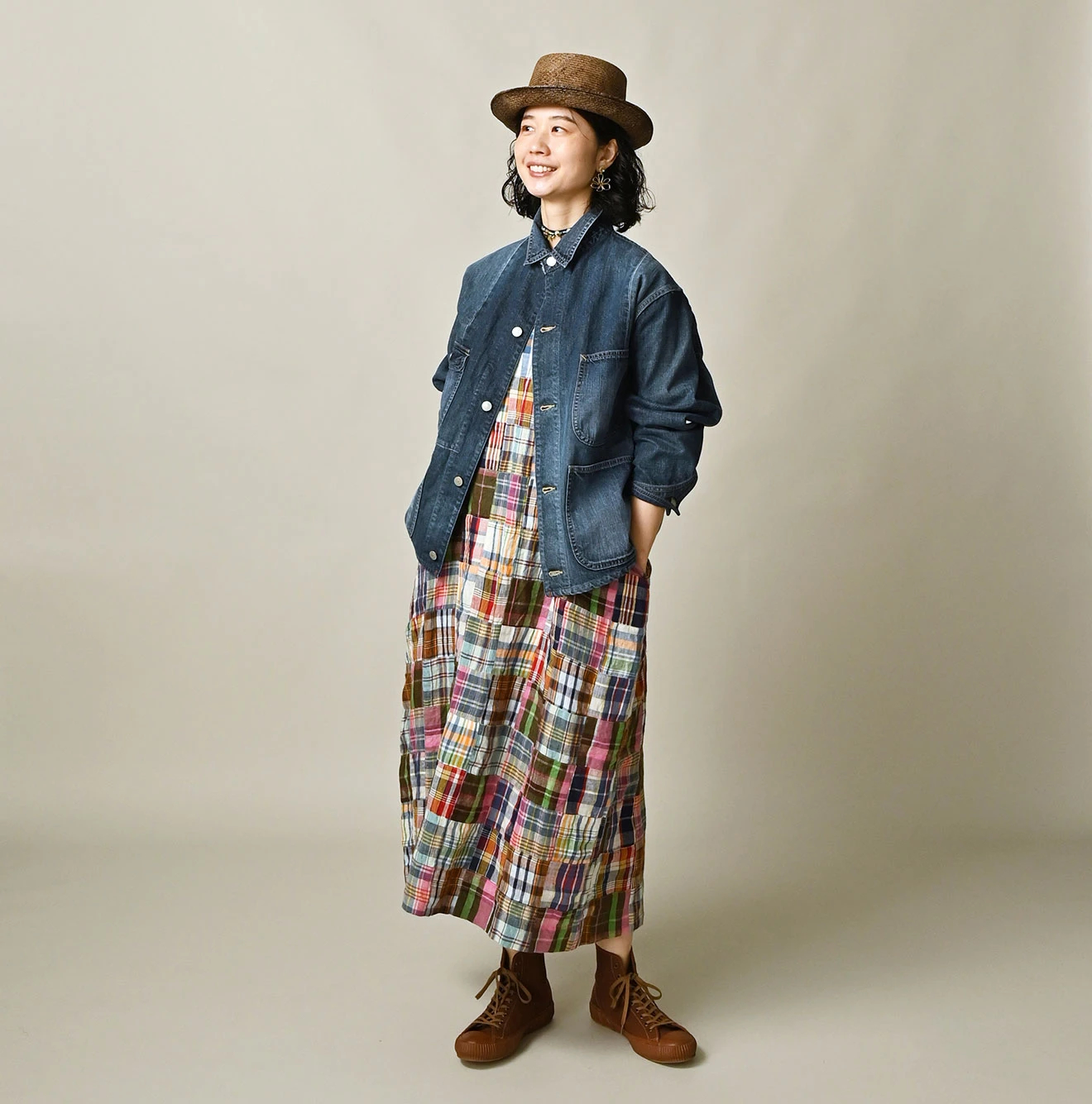 45R(フォーティファイブアール) |ヒッピーパッチワークの908オーシャンカバーオール（重）