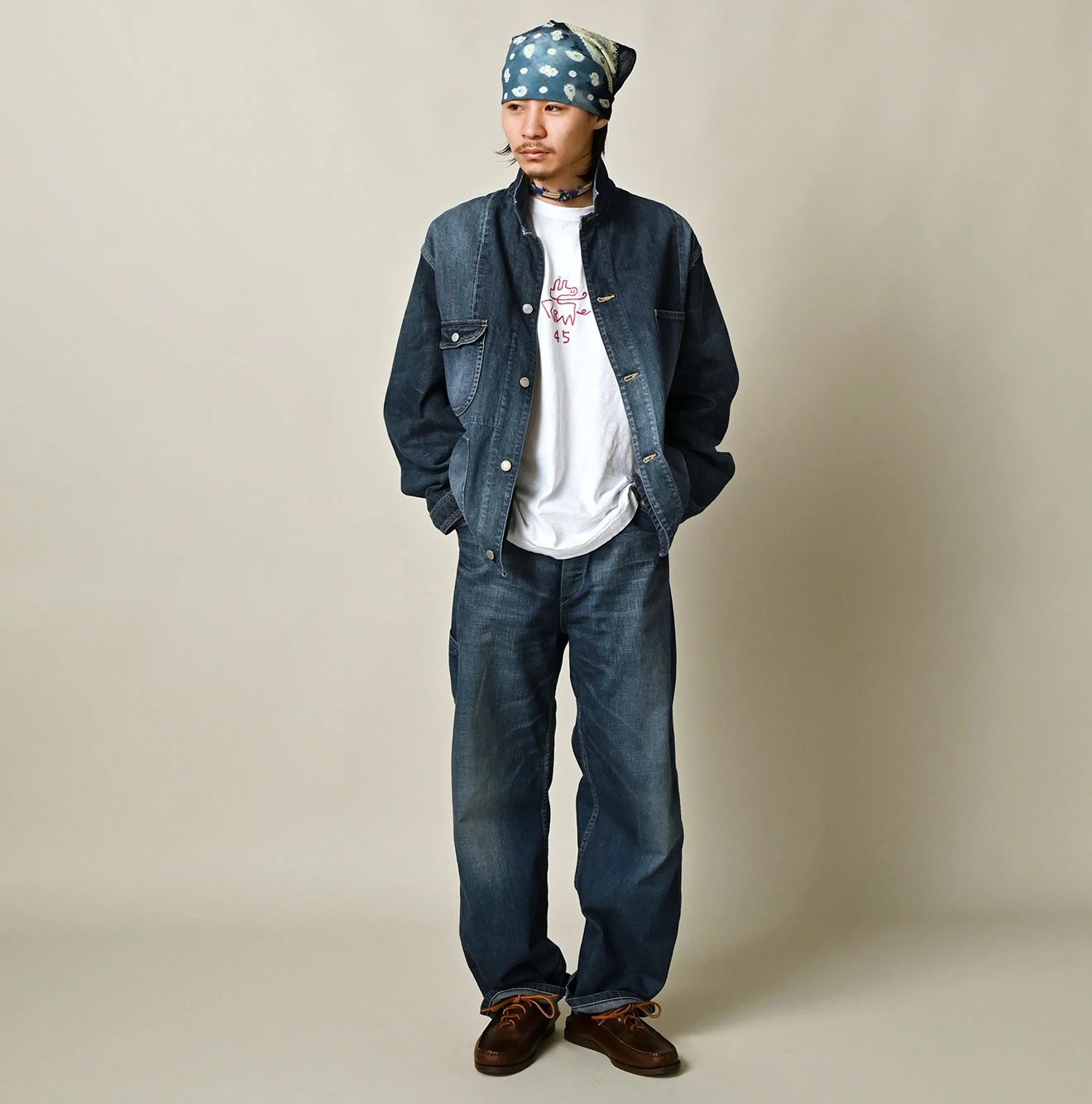 45R(フォーティファイブアール) |ヒッピーパッチワークの908オーシャンカバーオール（重）