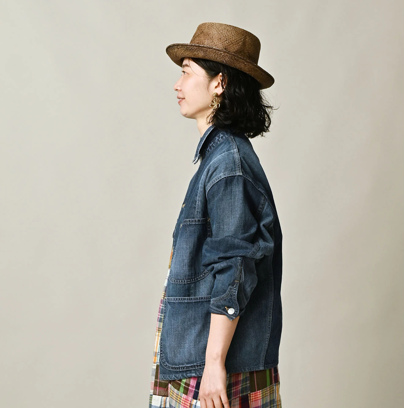 45R(フォーティファイブアール) |ヒッピーパッチワークの908オーシャンカバーオール（重）