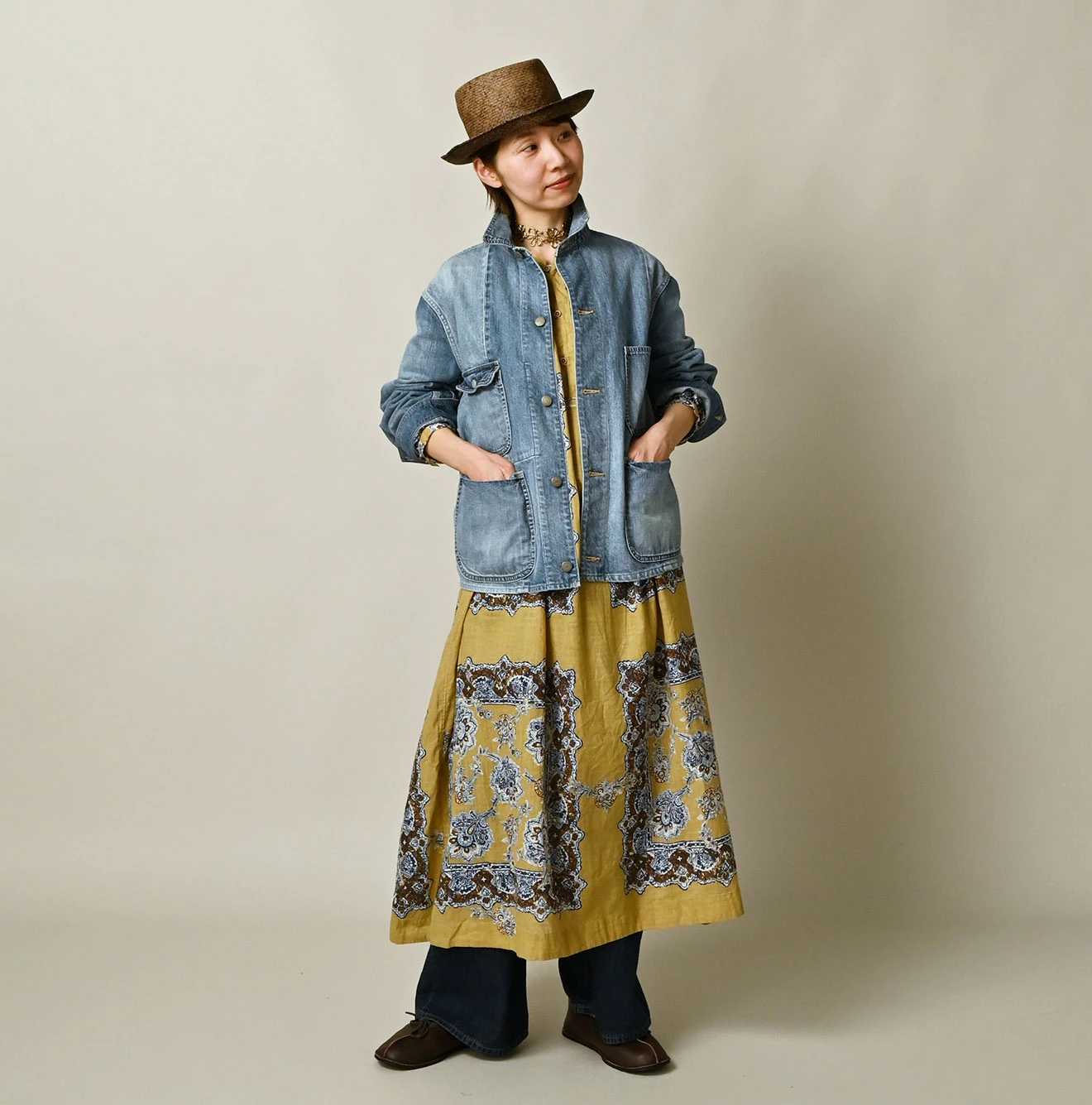 45R(フォーティファイブアール) |ヒッピーパッチワークの908オーシャンカバーオール（清）