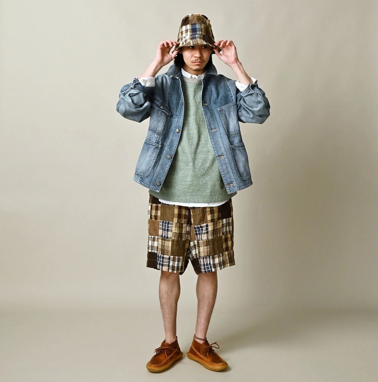 45R(フォーティファイブアール) |ヒッピーパッチワークの908オーシャンカバーオール（清）