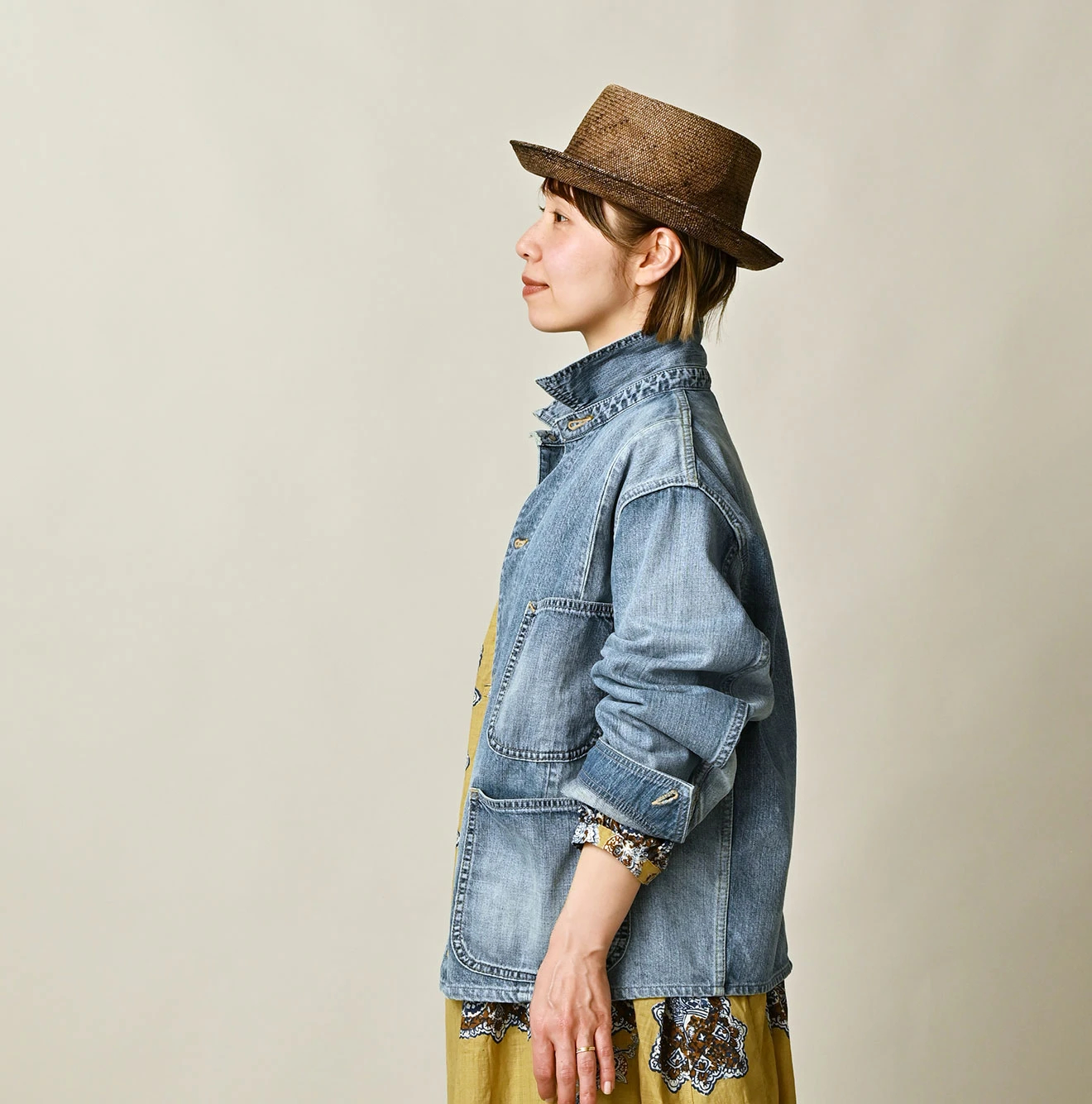 45R(フォーティファイブアール) |ヒッピーパッチワークの908オーシャンカバーオール（清）