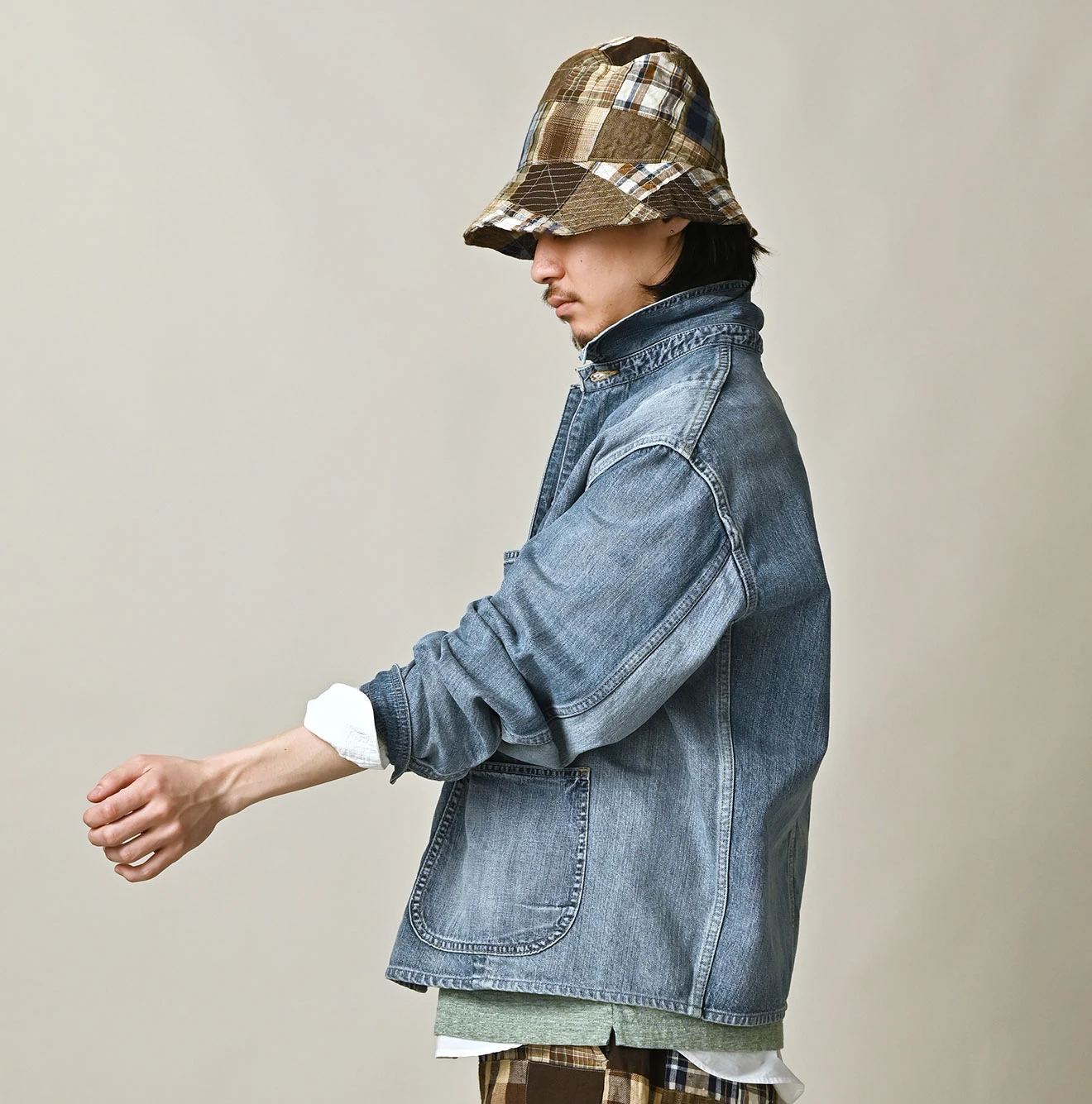 45R(フォーティファイブアール) |ヒッピーパッチワークの908オーシャンカバーオール（清）