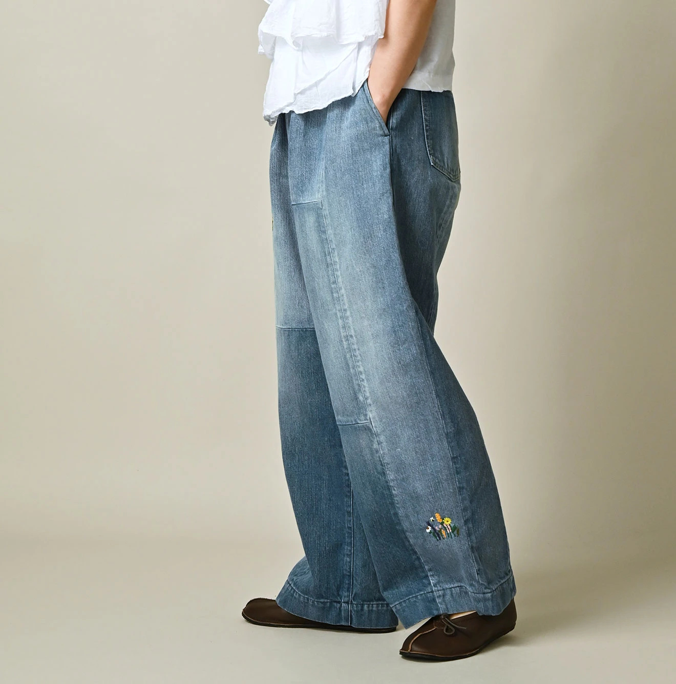 45R(フォーティファイブアール) |ヒッピーパッチワークのシャルロットバギー（清）