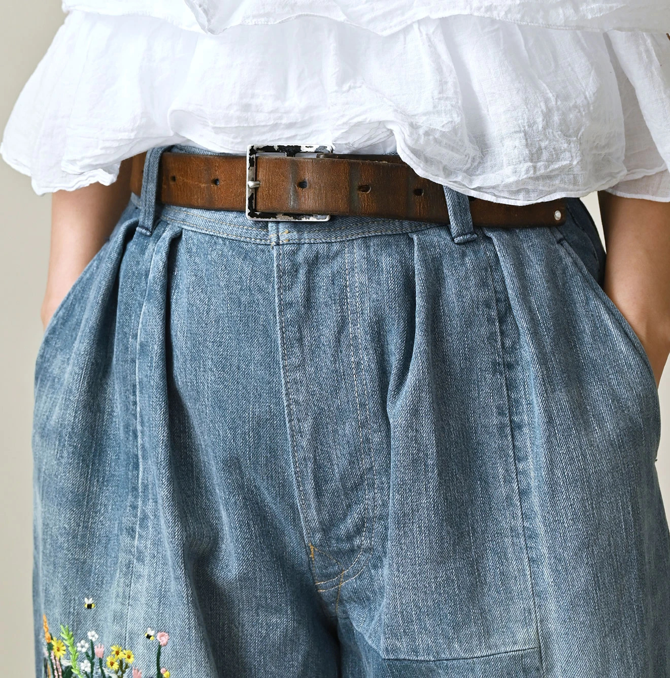 45R(フォーティファイブアール) |ヒッピーパッチワークのシャルロットバギー（清）