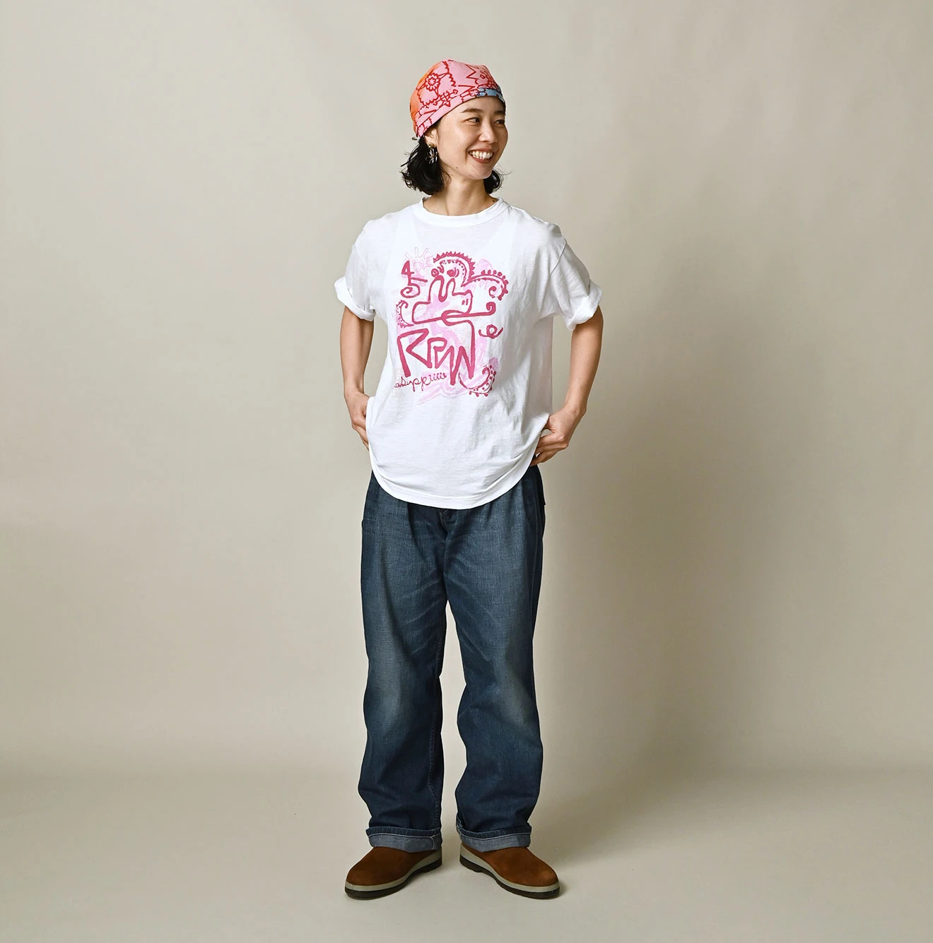 45R(フォーティファイブアール) |ナスッピープリントの908オーシャンTシャツ