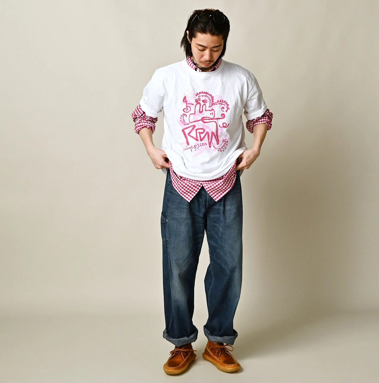 45R(フォーティファイブアール) |ナスッピープリントの908オーシャンTシャツ