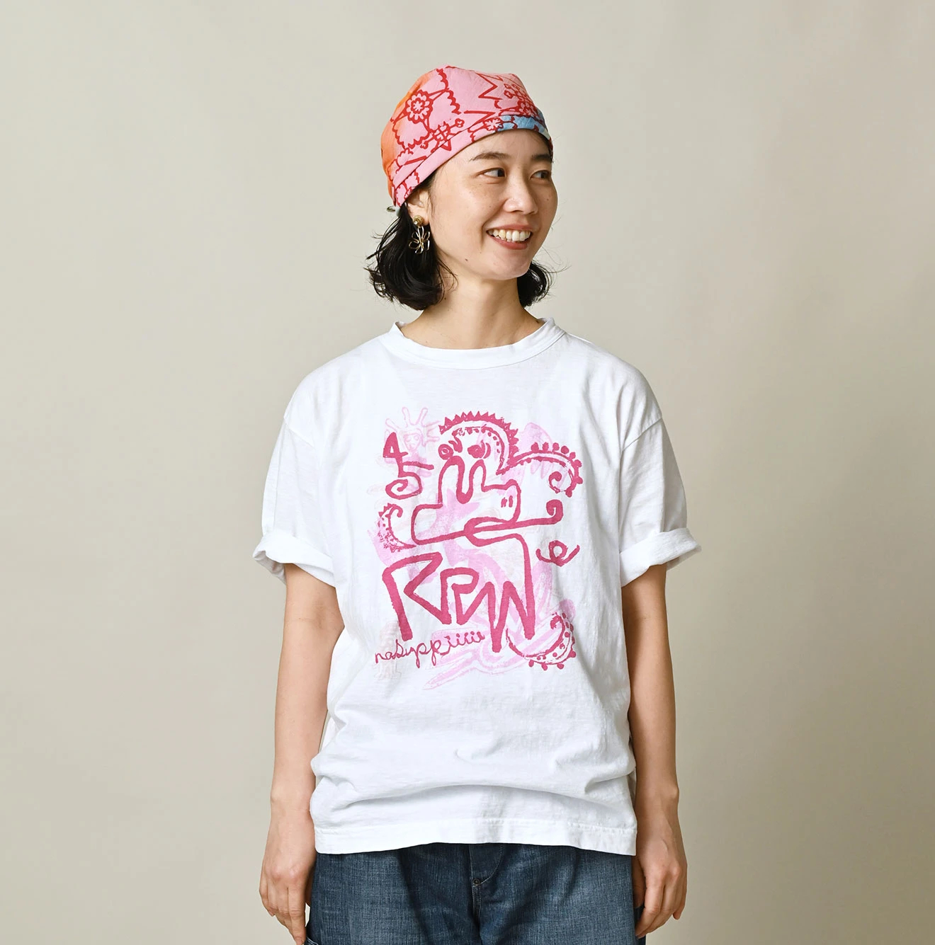 45R(フォーティファイブアール) |ナスッピープリントの908オーシャンTシャツ