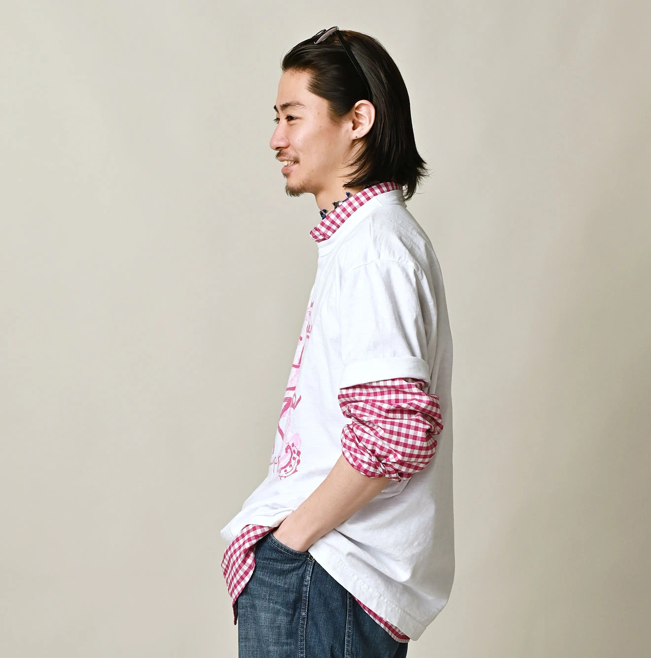 45R(フォーティファイブアール) |ナスッピープリントの908オーシャンTシャツ