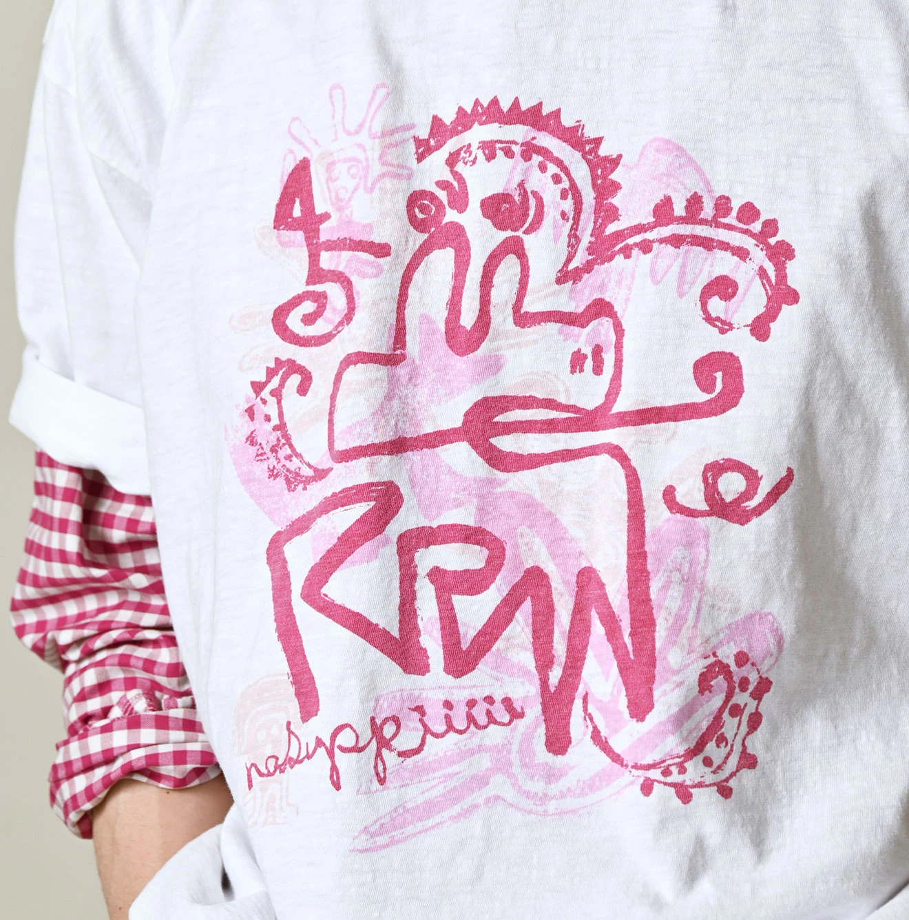 45R(フォーティファイブアール) |ナスッピープリントの908オーシャンTシャツ