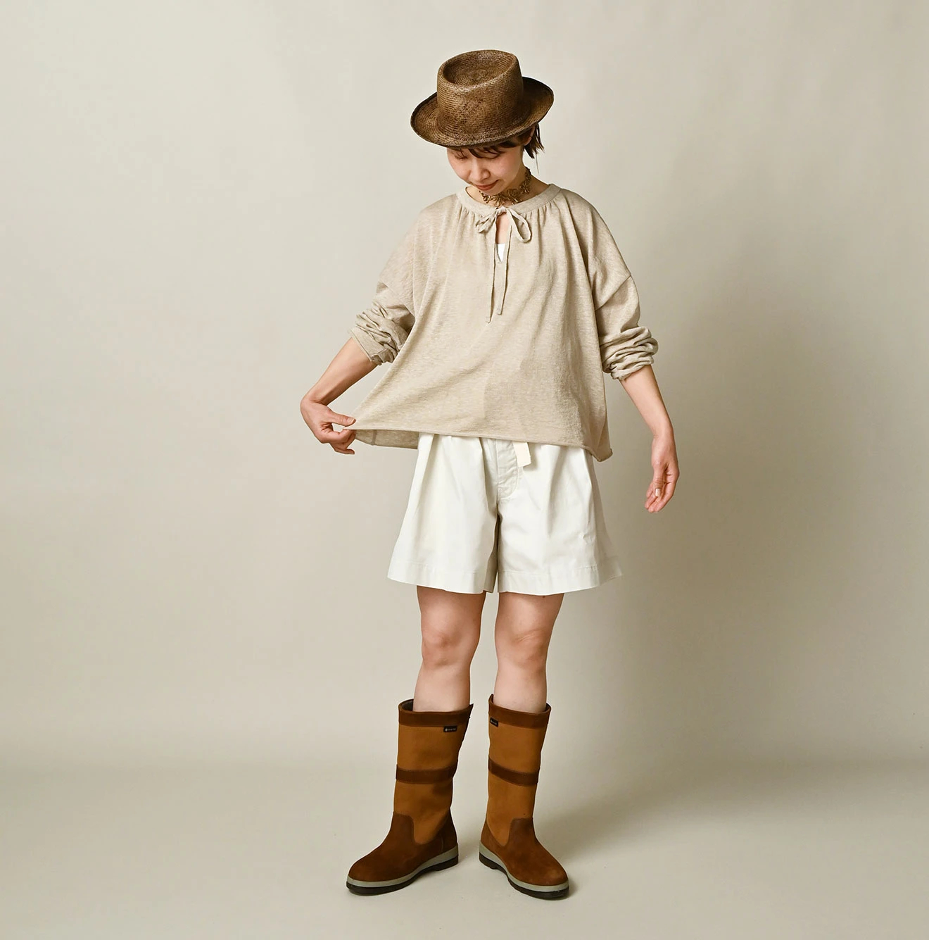 45R(フォーティファイブアール) |ギマのギャザーブラウス