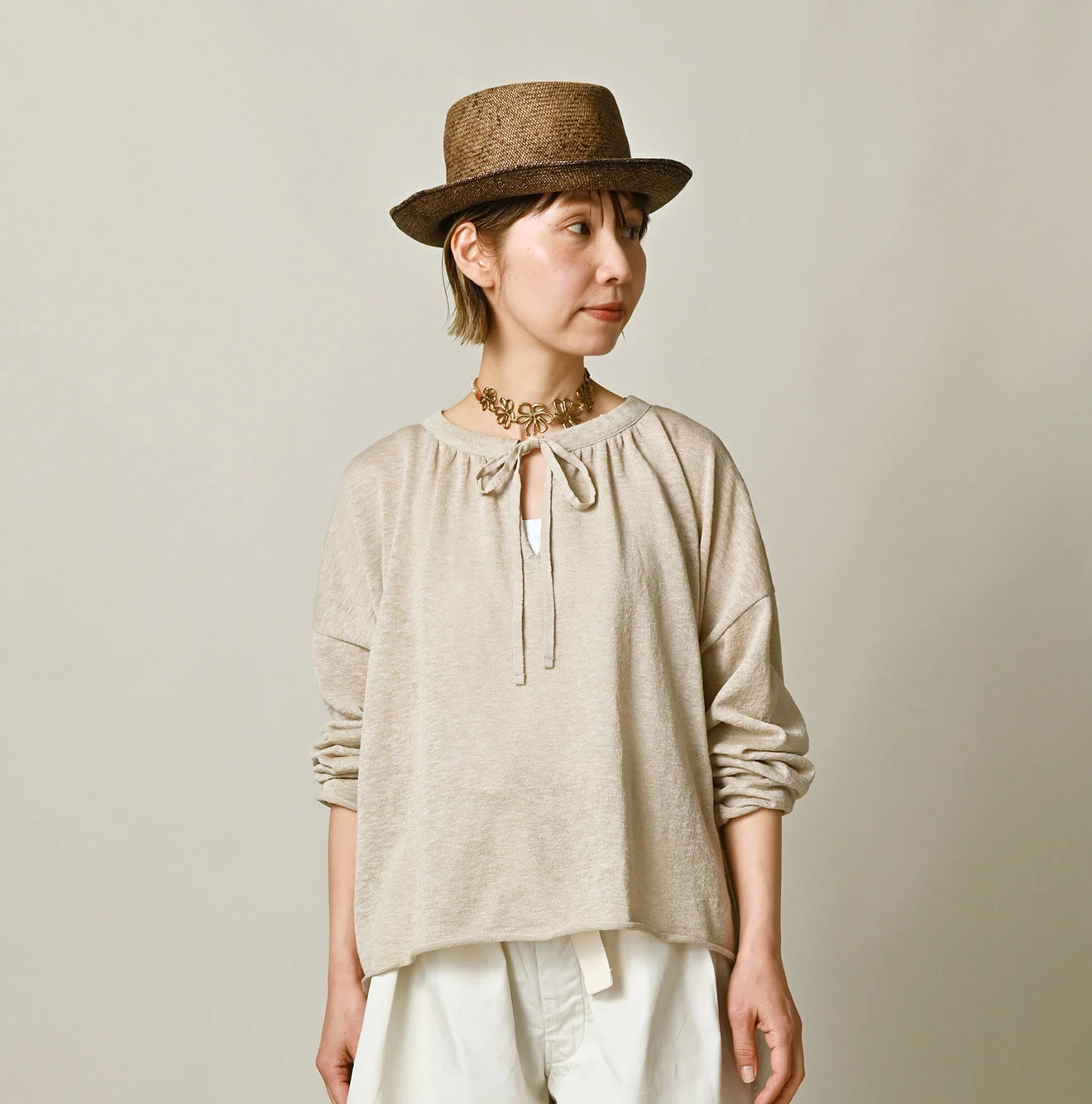 45R(フォーティファイブアール) |ギマのギャザーブラウス