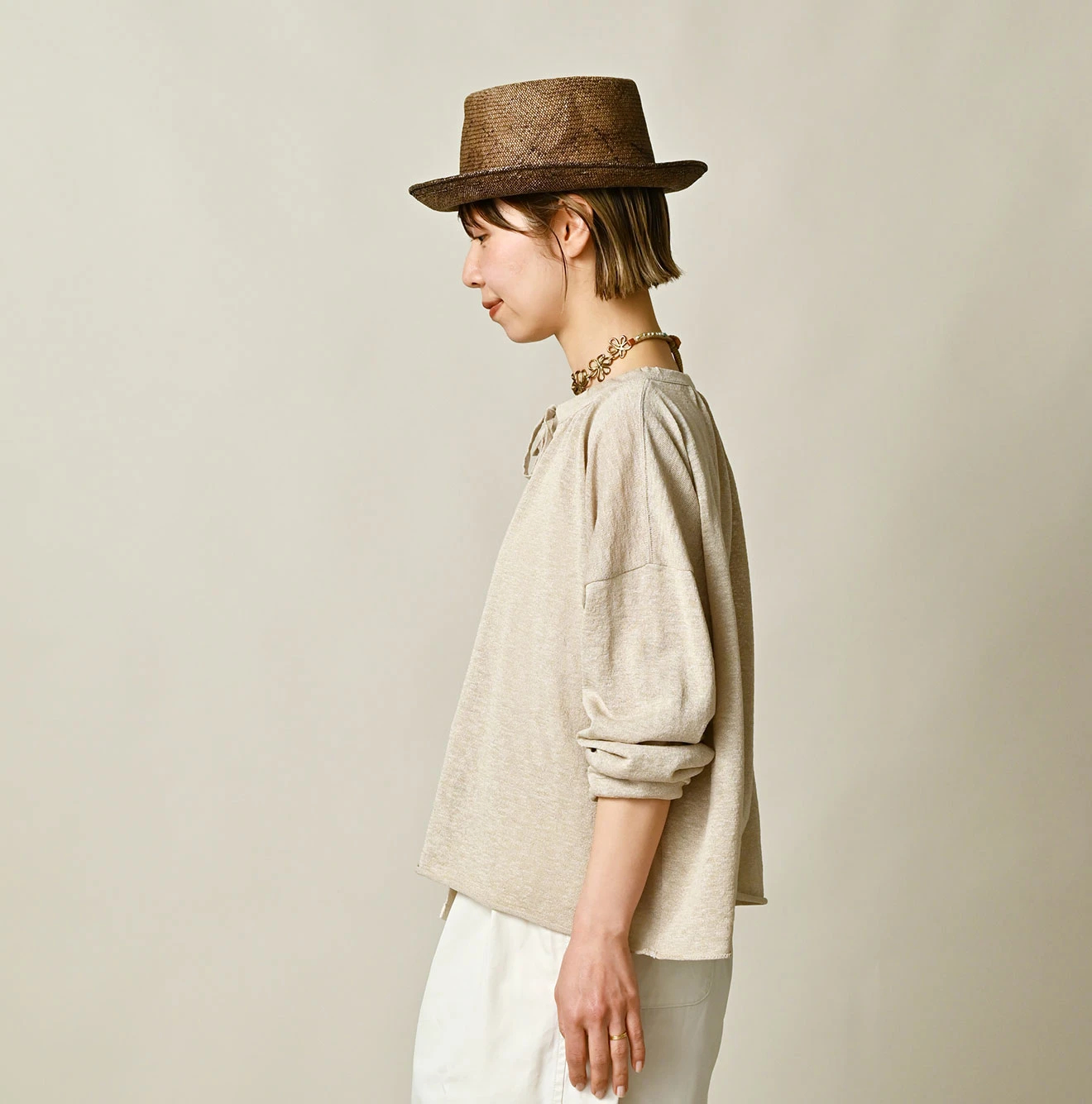 45R(フォーティファイブアール) |ギマのギャザーブラウス