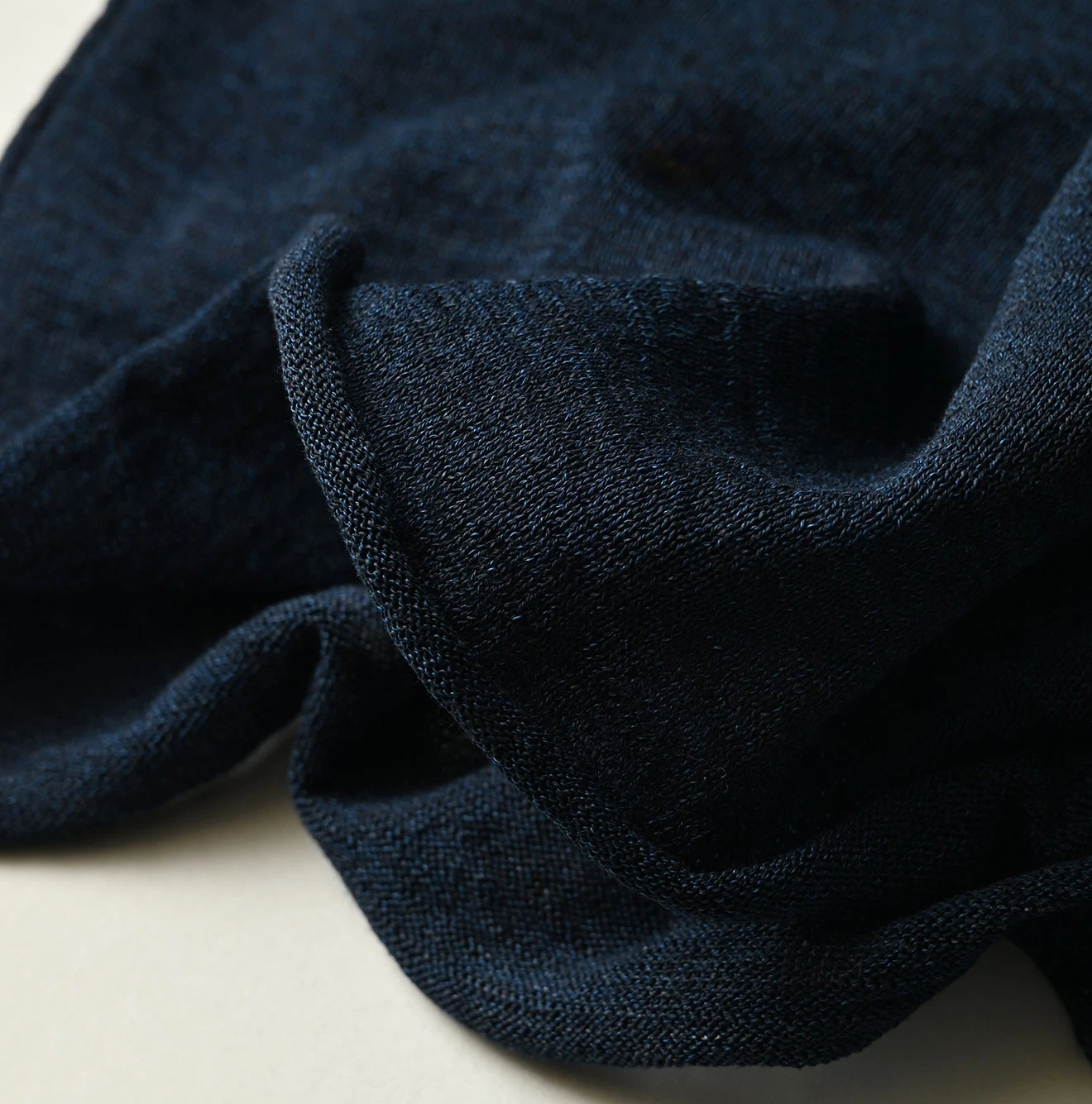 45R(フォーティファイブアール) |ギマのギャザーブラウス（インディゴ）