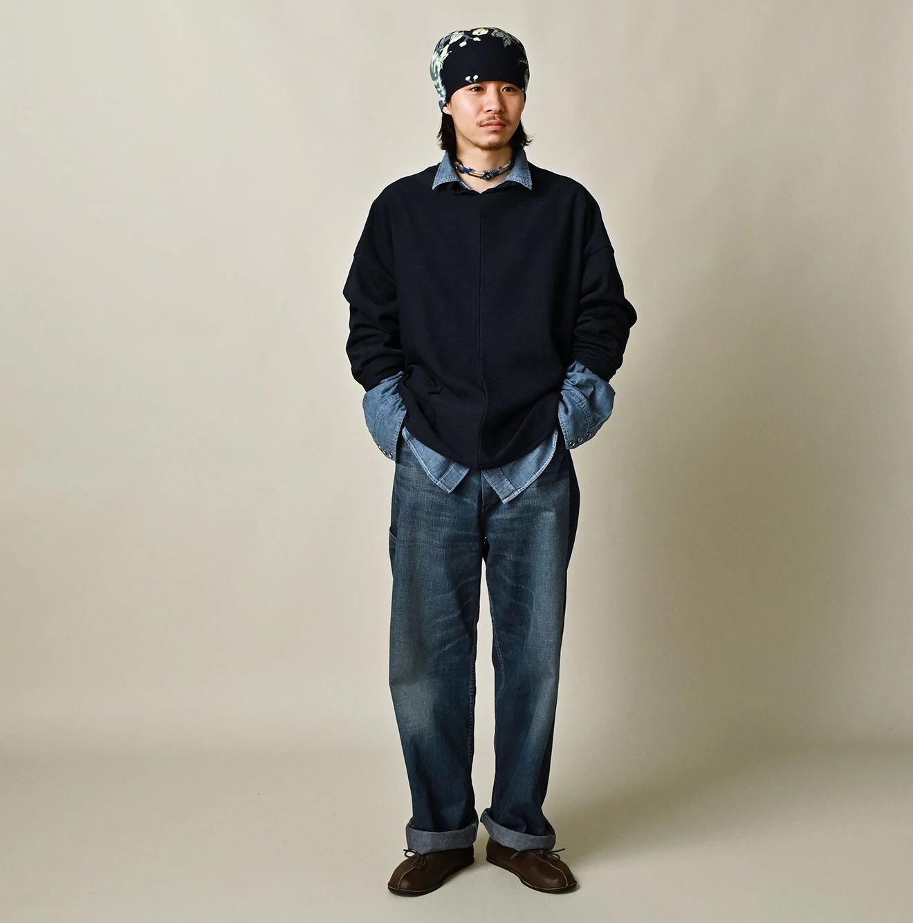 45R(フォーティファイブアール) |カチカチギマの908馬セーター（インディゴ）